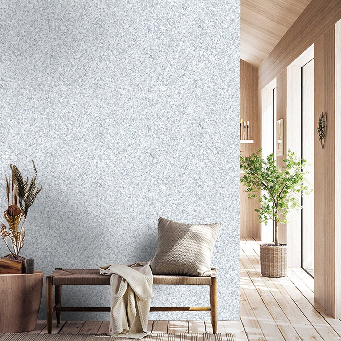 Textured Wallpaper Abstract|Plastered|Grunge in Blue