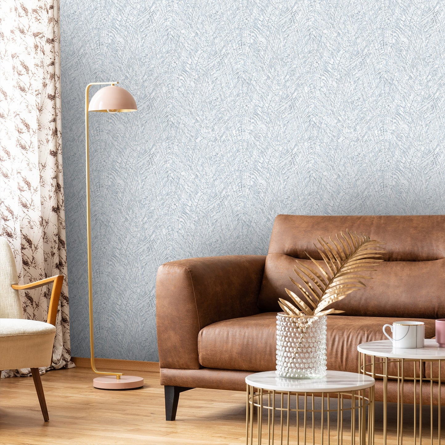 Textured Wallpaper Abstract|Plastered|Grunge in Blue