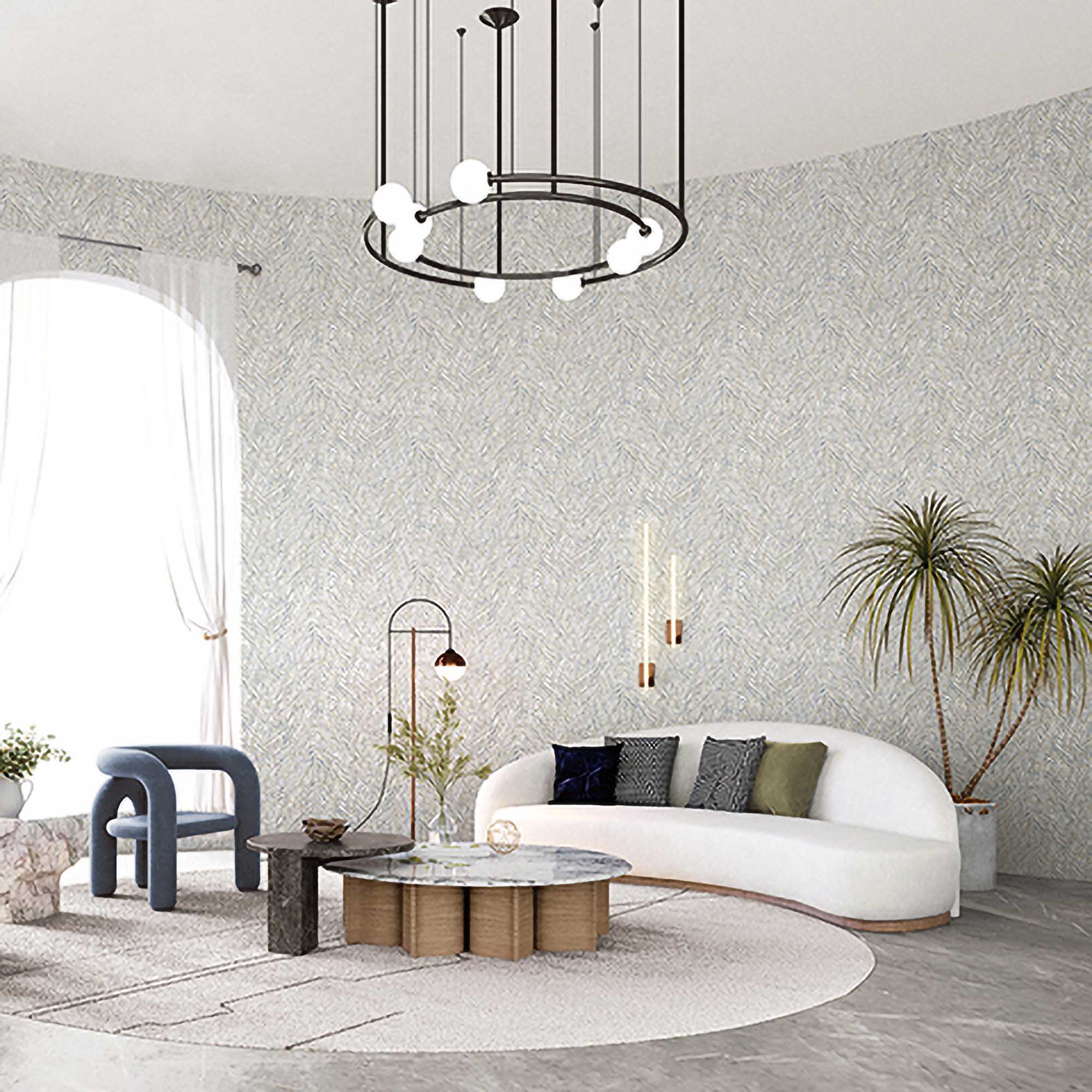 Textured Wallpaper Abstract|Plastered|Grunge in Blue|Gold