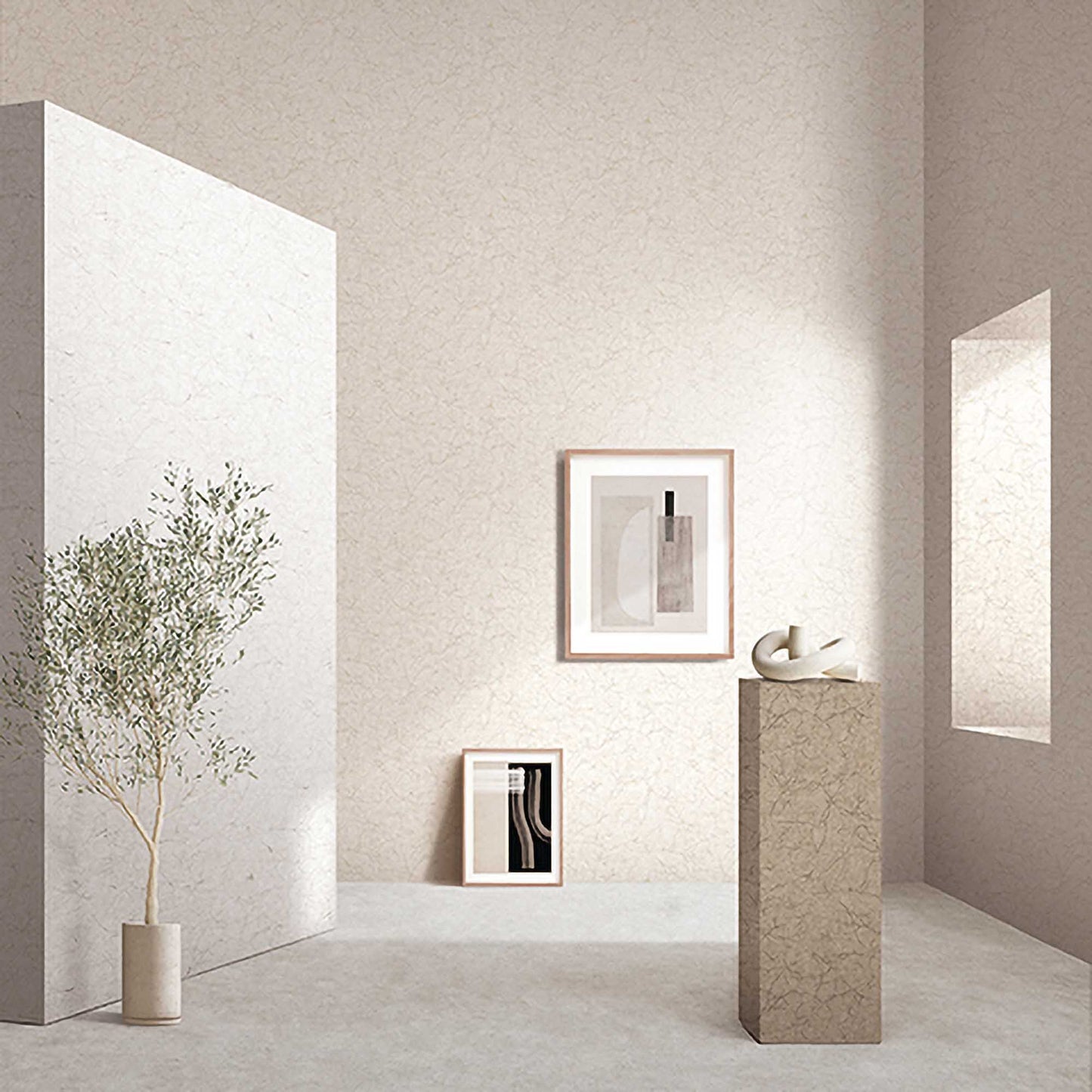 Textured Wallpaper Abstract|Plastered|Distressed in Sepia|Brown