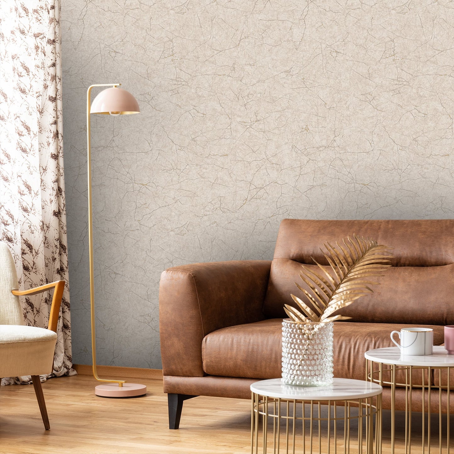 Textured Wallpaper Abstract|Plastered|Distressed in Sepia|Brown
