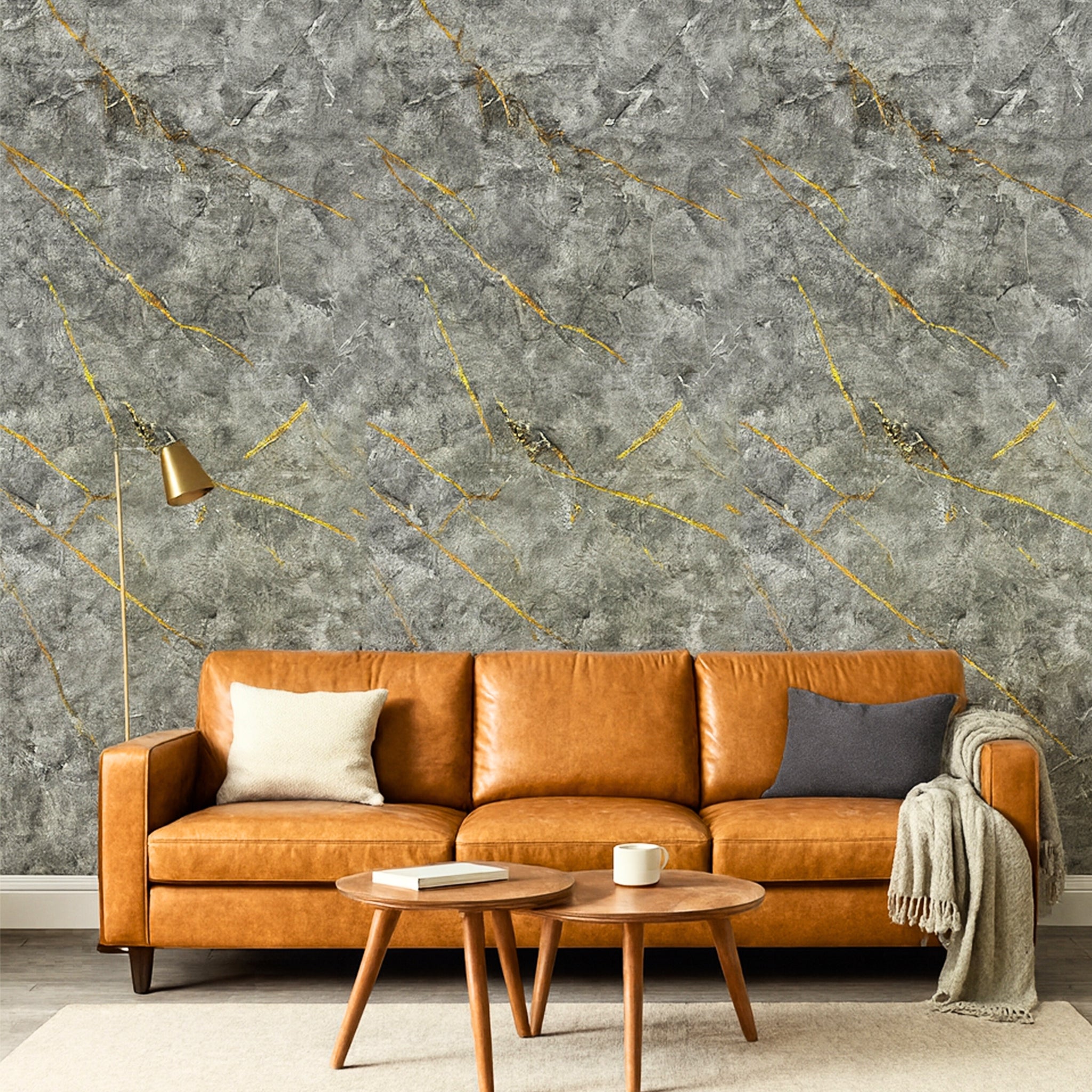 UV Marble Full Size Wall Panels 4ft x 9ft, High Gloss Panels - Backsplash, Bathroom, Accent Walls - Grey, Gold Veins