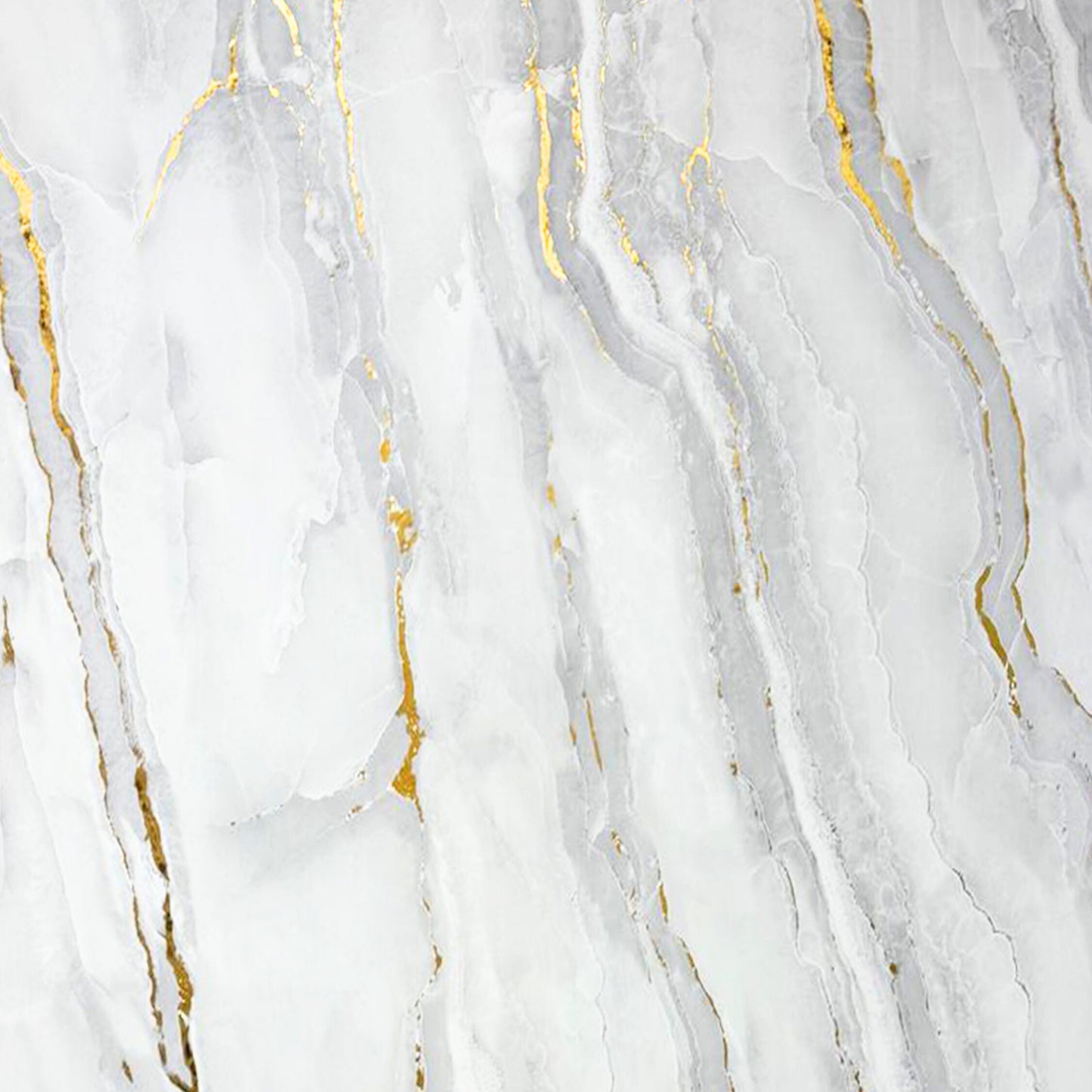 UV Marble Full Size Wall Panels 4ft x 9ft, High Gloss Panels - Backsplash, Bathroom, Accent Walls - Grey, Gold Veins