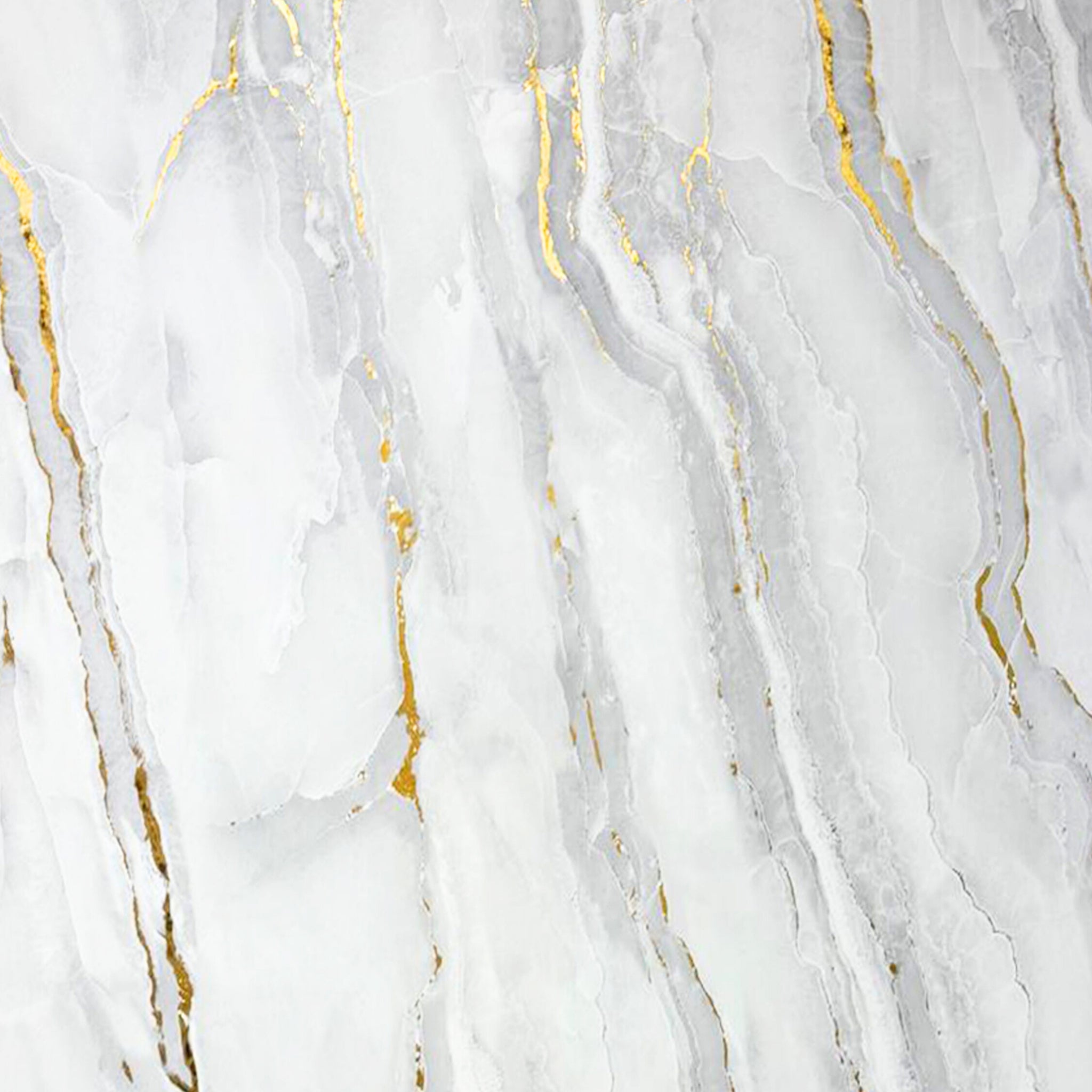 UV Marble Full Size Wall Panels 4ft x 9ft, High Gloss Panels - Backsplash, Bathroom, Accent Walls - Grey, Gold Veins