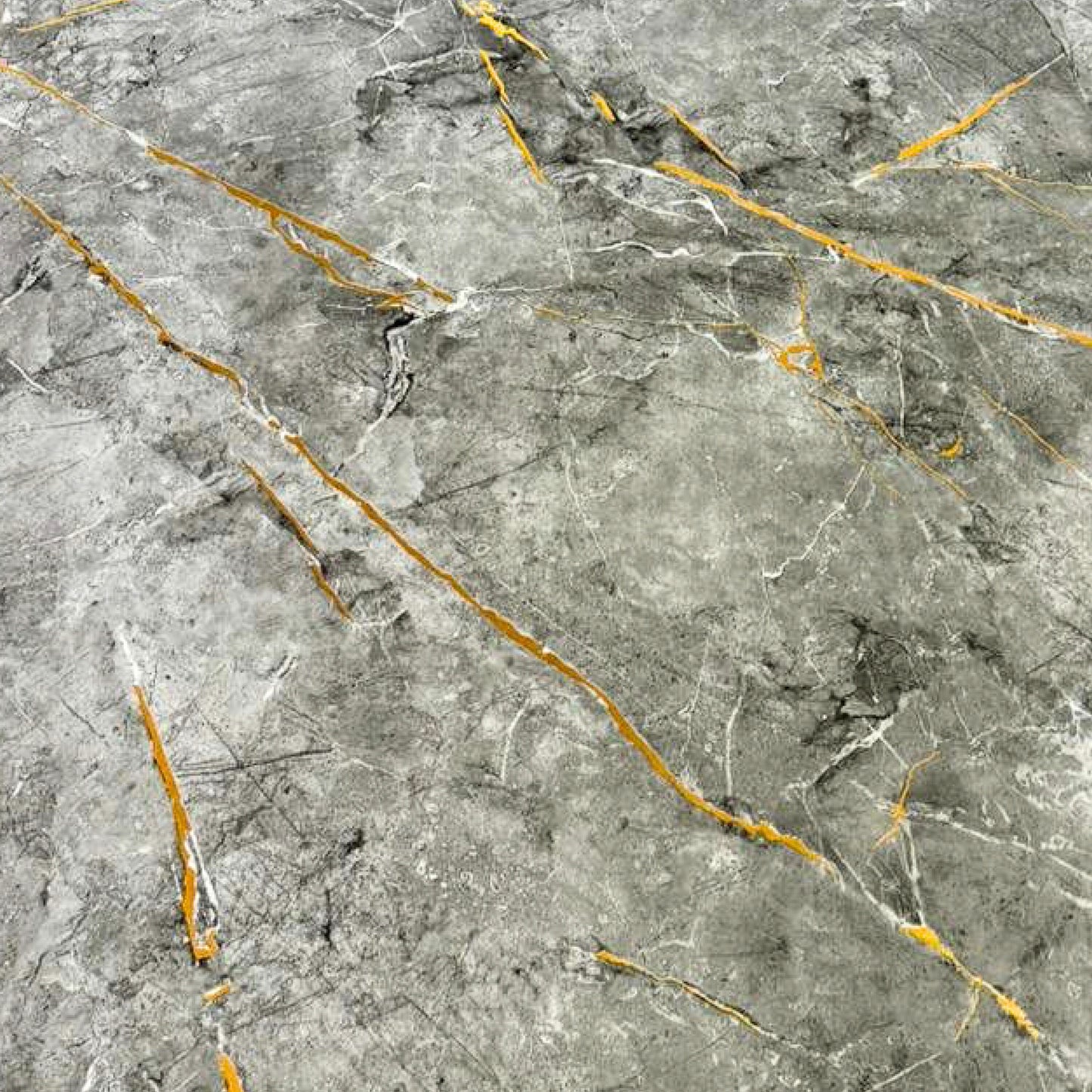UV Marble Full Size Wall Panels 4ft x 9ft, High Gloss Panels - Backsplash, Bathroom, Accent Walls - Grey, Gold Veins