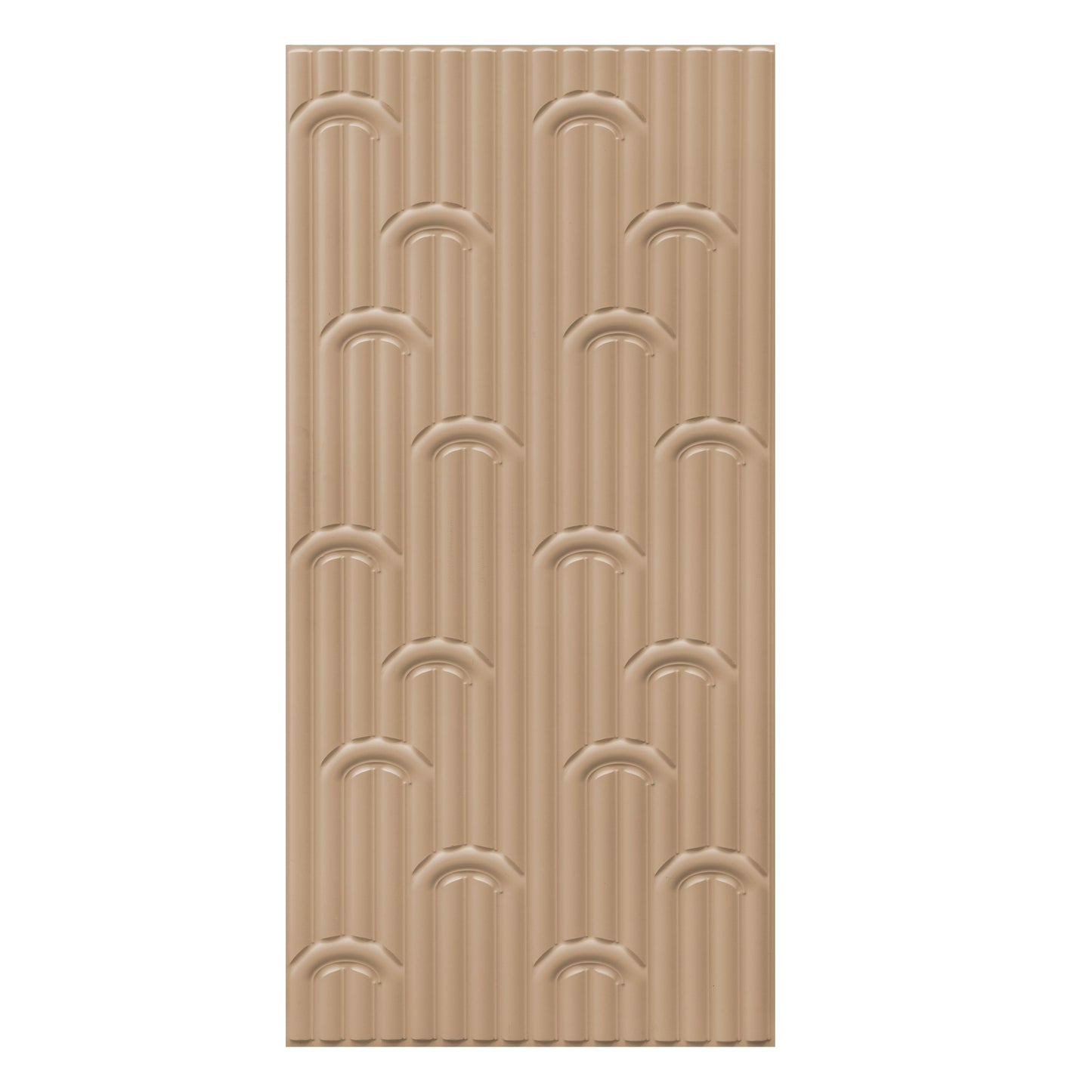 3D Peel and Stick Wall Panels - Soft-Touch Matte Finish, 1.6 ft X 3.4 ft - Moccasin