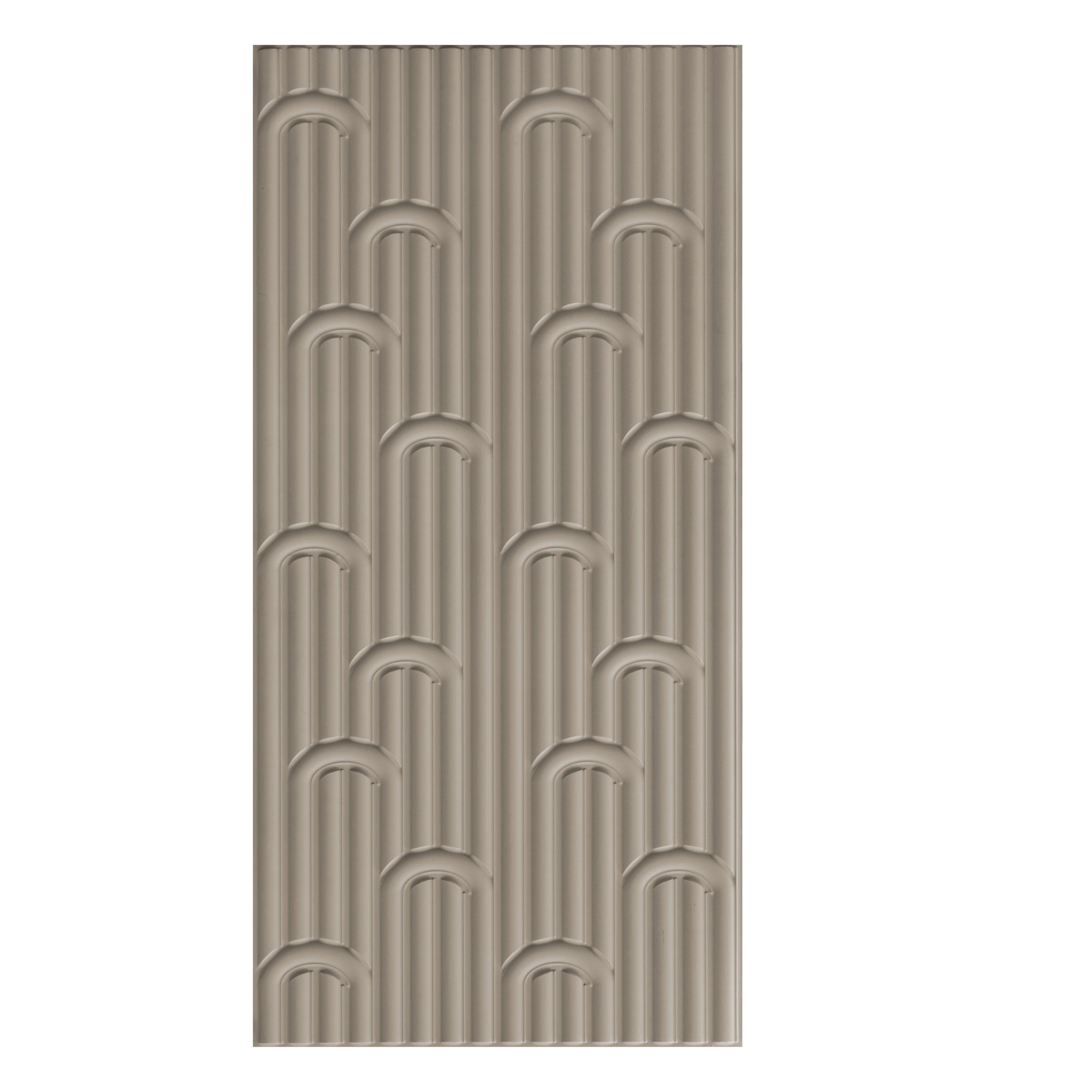 3D Peel and Stick Wall Panels - Soft-Touch Matte Finish, 1.6 ft X 3.4 ft - Alpaca Grey