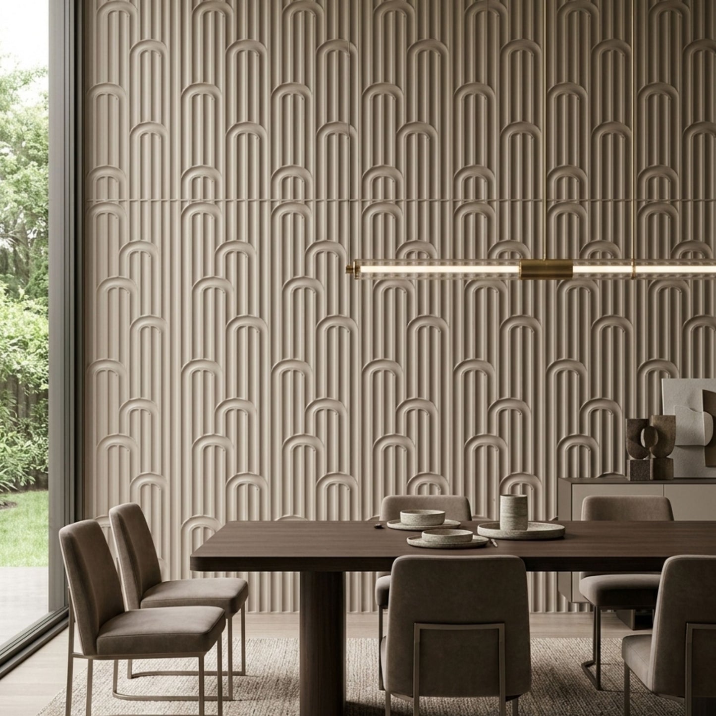 3D Peel and Stick Wall Panels - Soft-Touch Matte Finish, 1.6 ft X 3.4 ft - Alpaca Grey