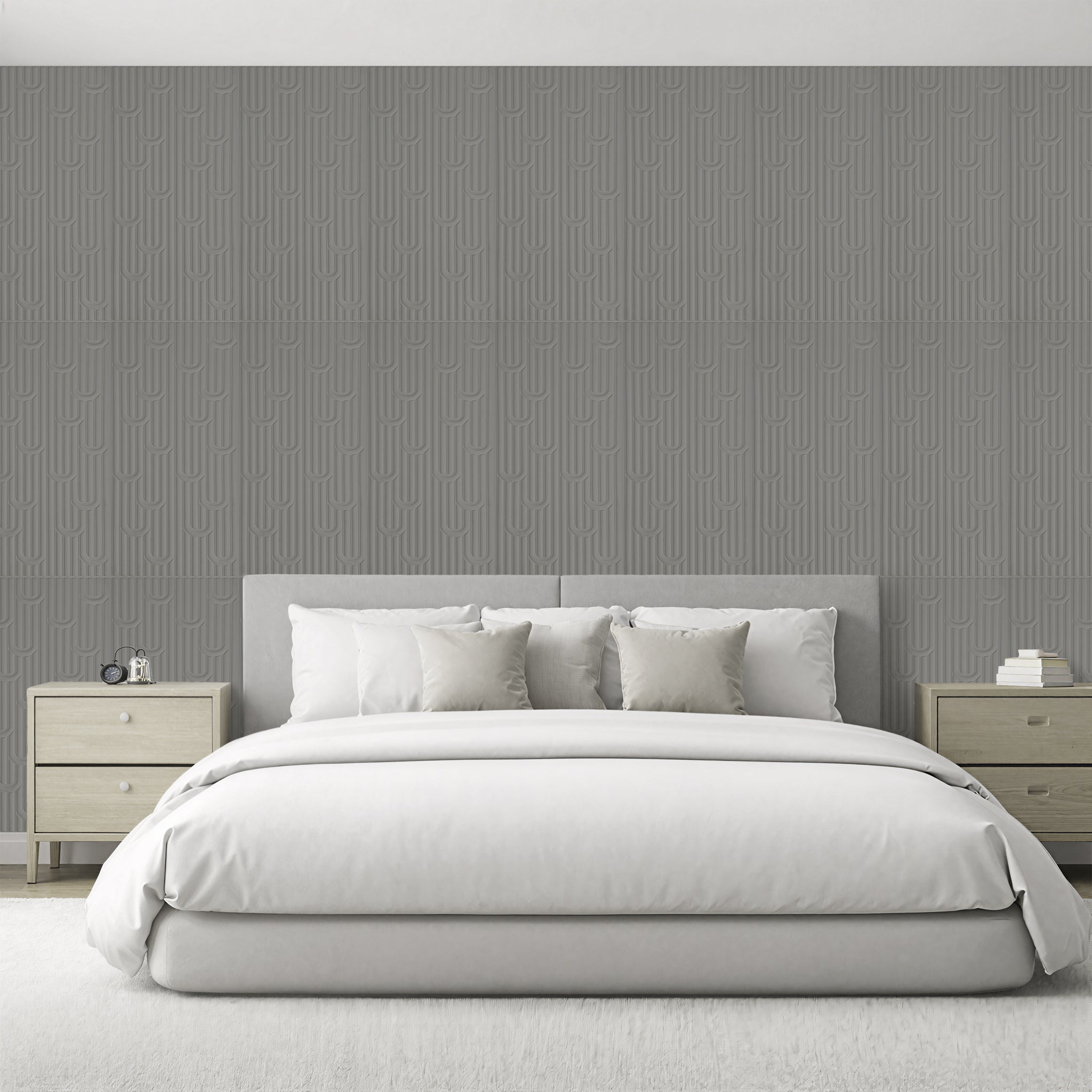 3D Peel and Stick Wall Panels - Soft-Touch Matte Finish, 1.6 ft X 3.4 ft - Rose Taupe