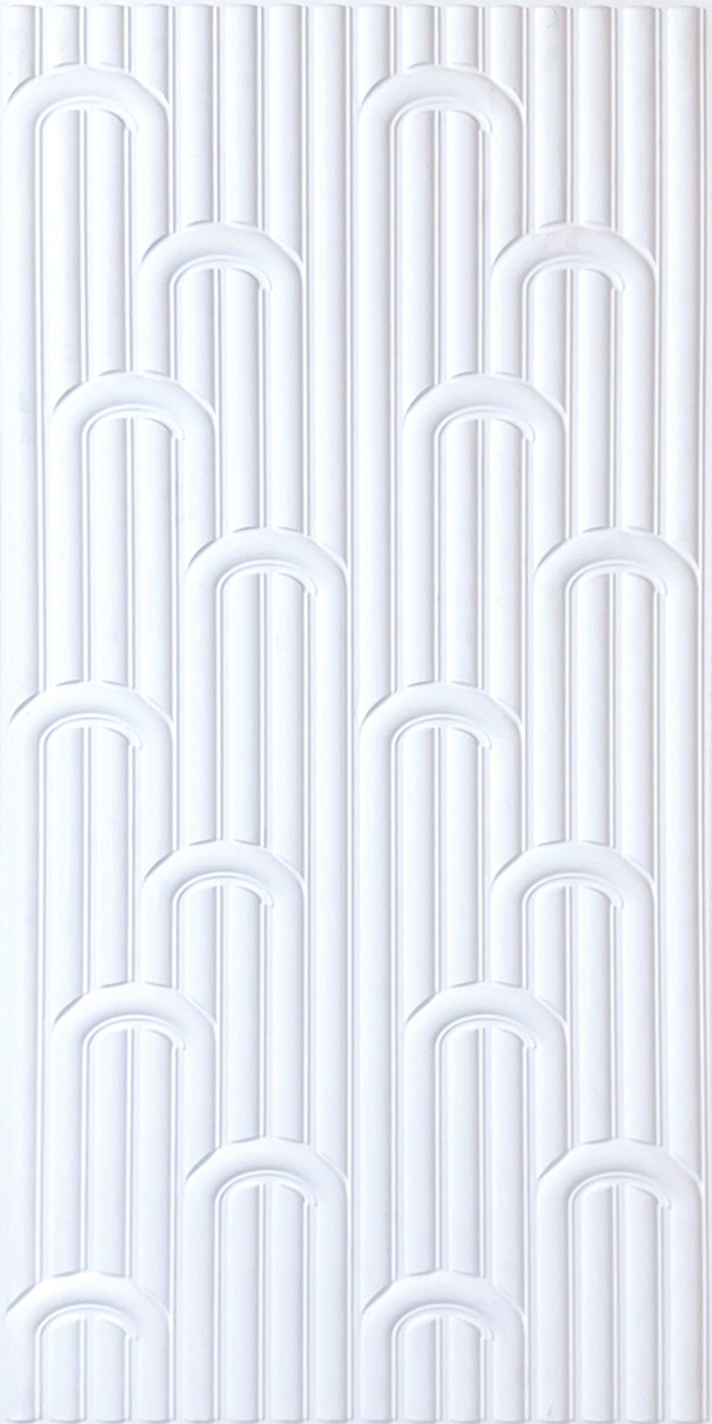 3D Peel and Stick Wall Panels - Soft-Touch Matte Finish, 1.6 ft X 3.4 ft - White