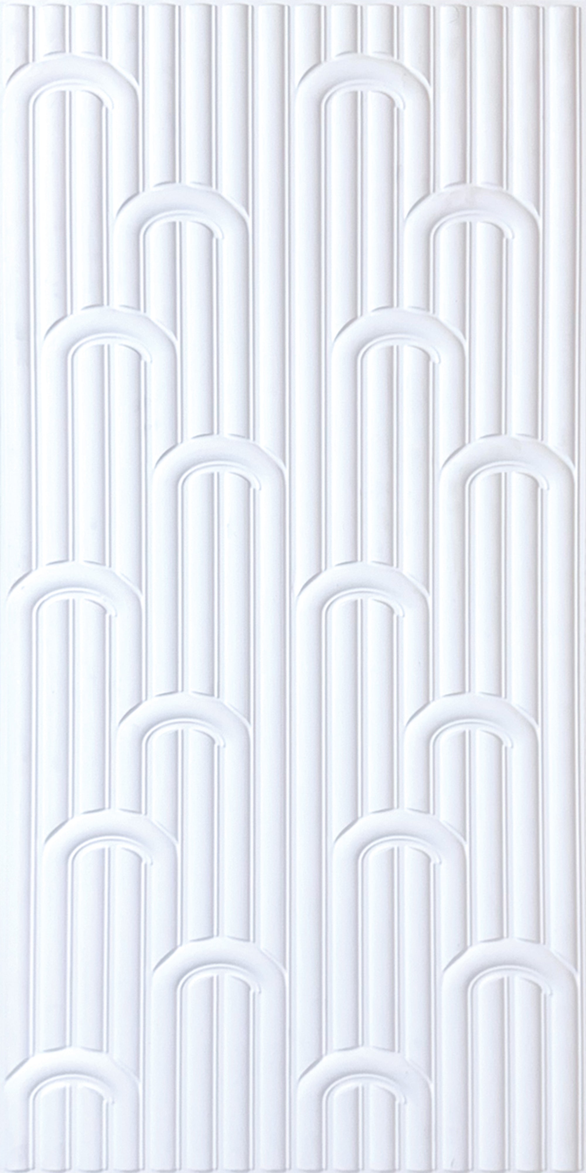 3D Peel and Stick Wall Panels - Soft-Touch Matte Finish, 1.6 ft X 3.4 ft - White