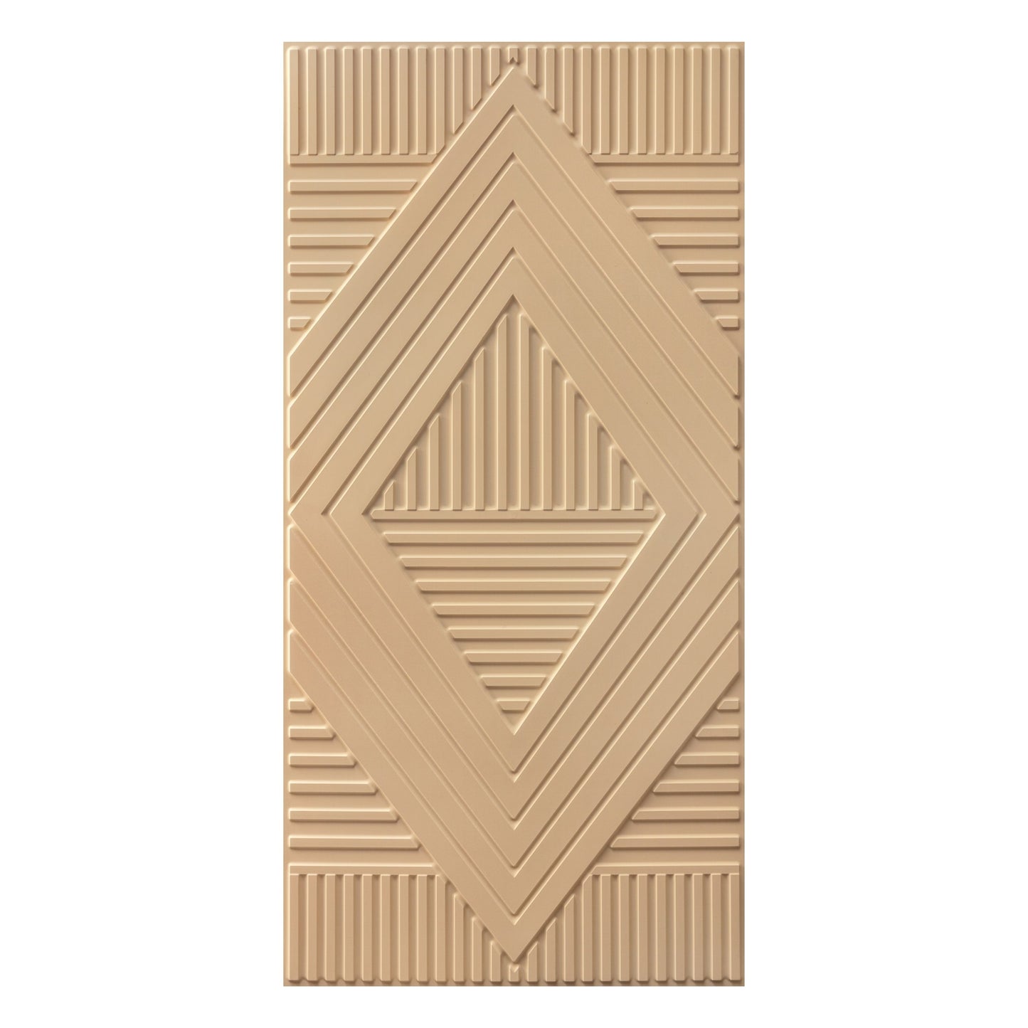 3D Peel and Stick Wall Panels - Soft-Touch Matte Finish, 1.6 ft X 3.4 ft - Moccasin