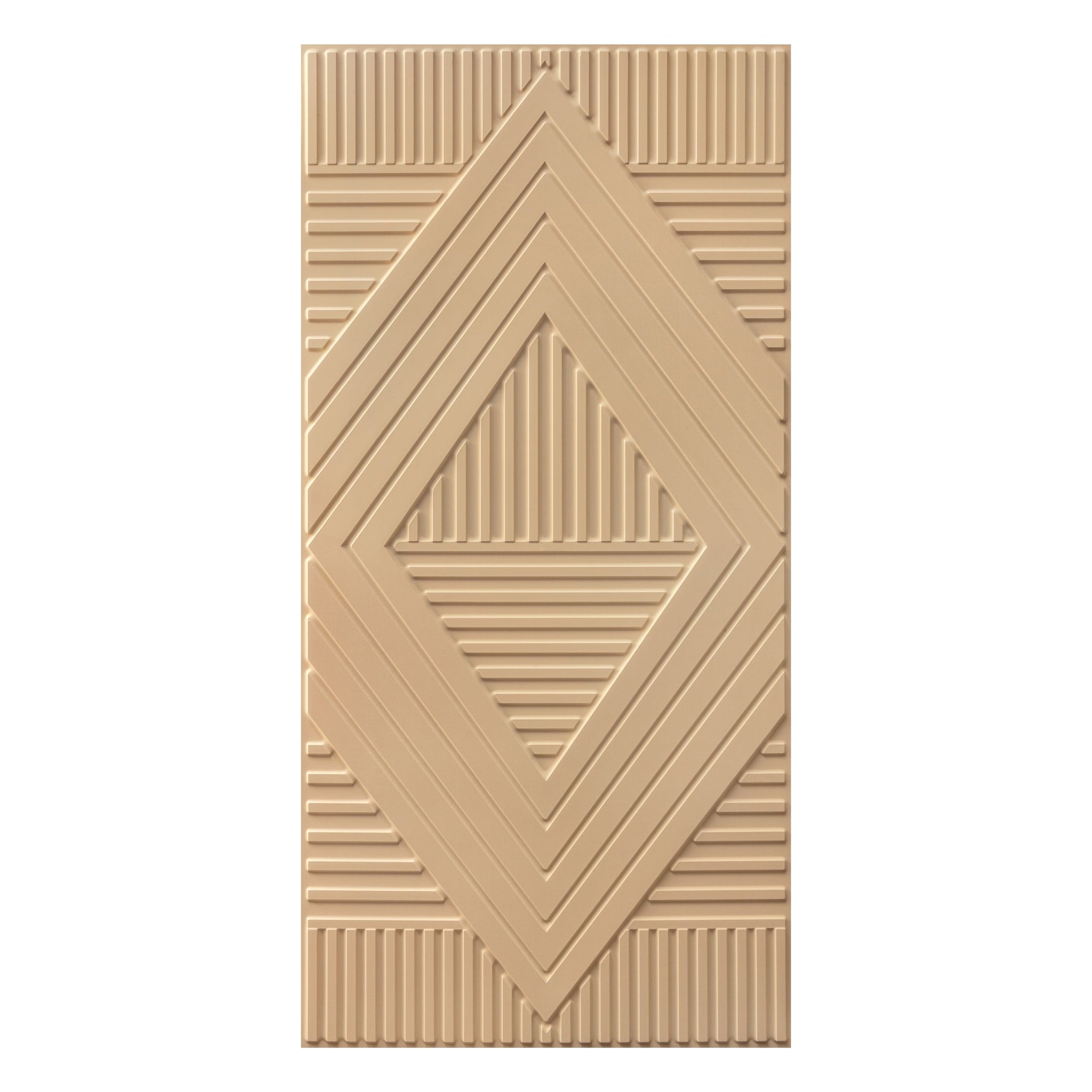 3D Peel and Stick Wall Panels - Soft-Touch Matte Finish, 1.6 ft X 3.4 ft - Moccasin