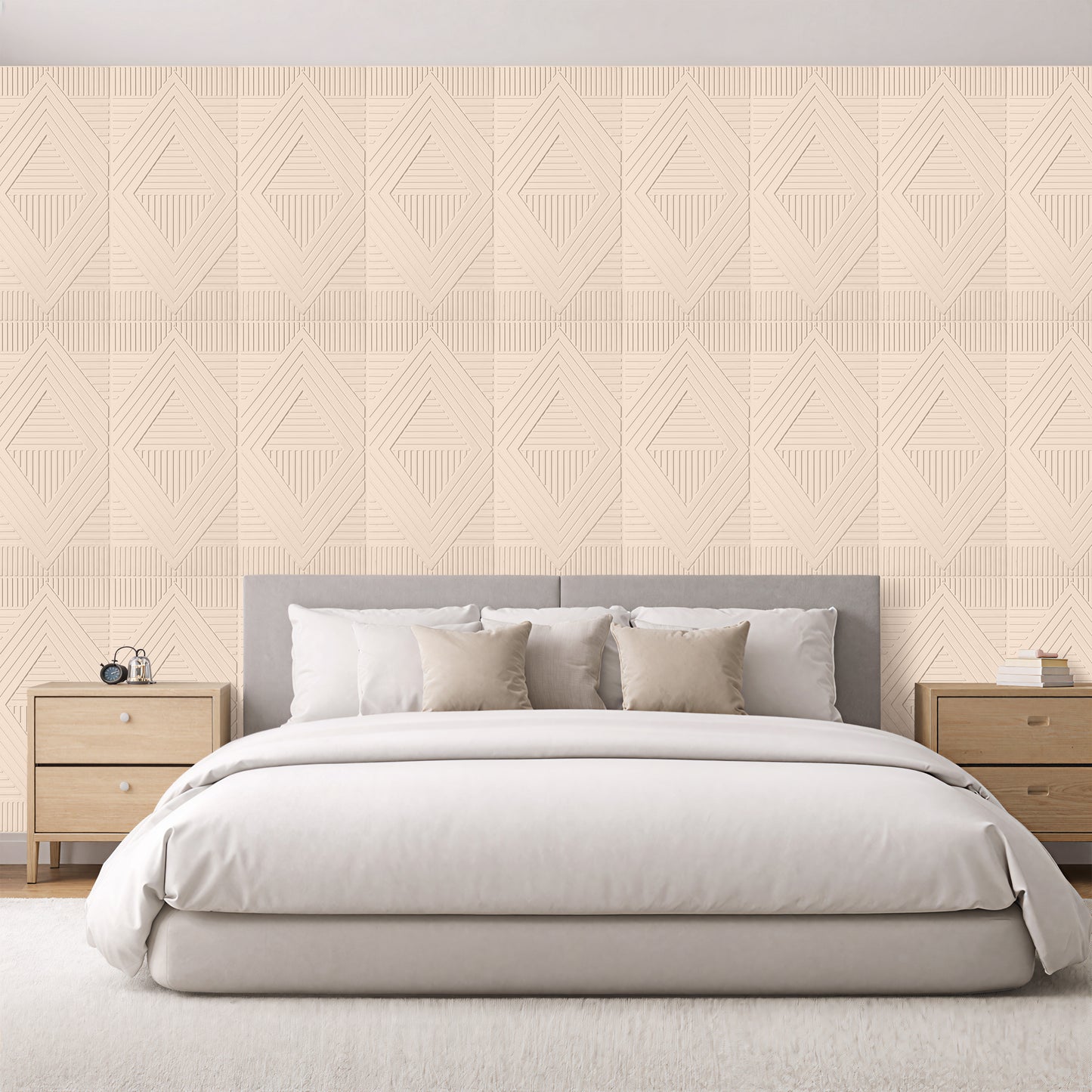 3D Peel and Stick Wall Panels - Soft-Touch Matte Finish, 1.6 ft X 3.4 ft - Moccasin
