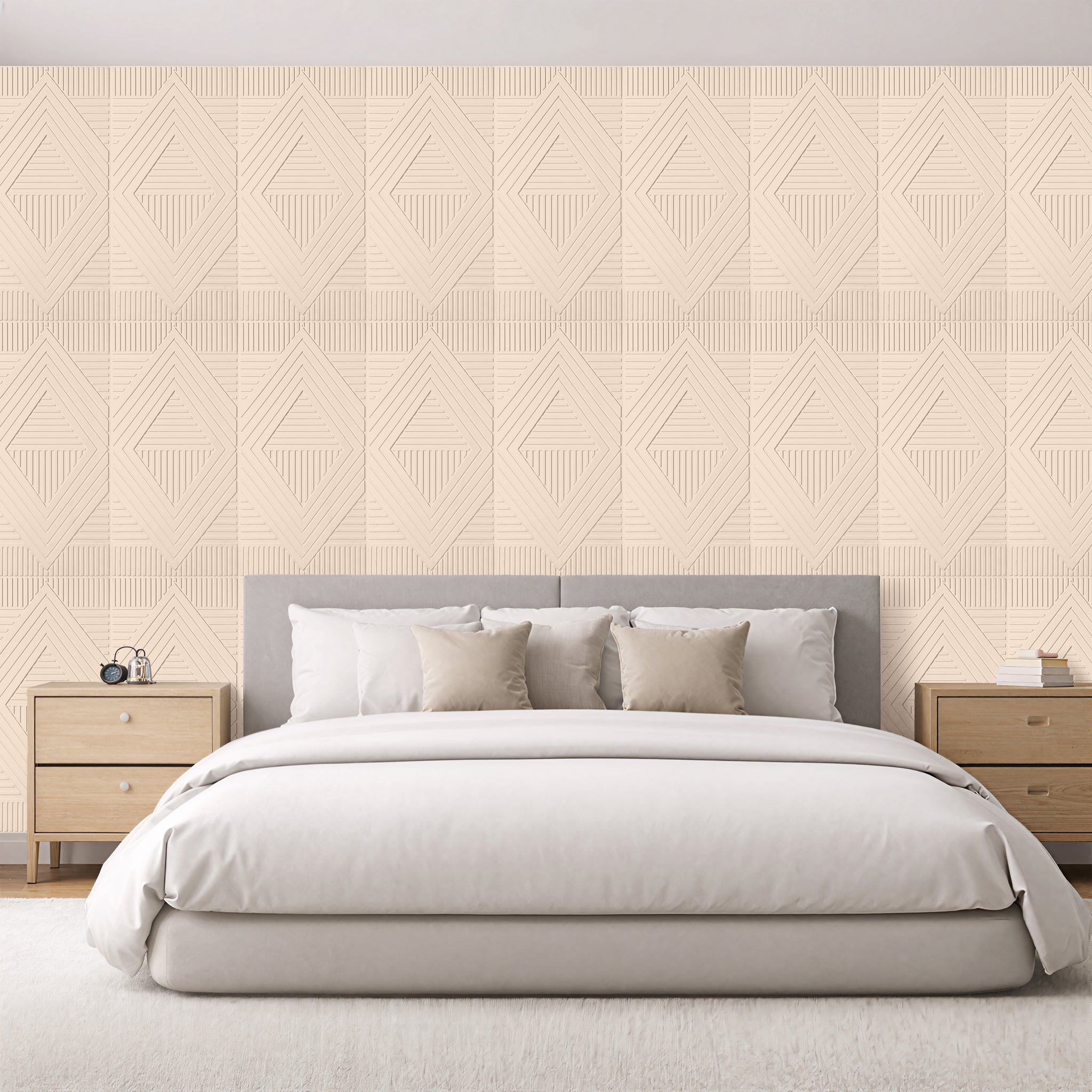 3D Peel and Stick Wall Panels - Soft-Touch Matte Finish, 1.6 ft X 3.4 ft - Moccasin