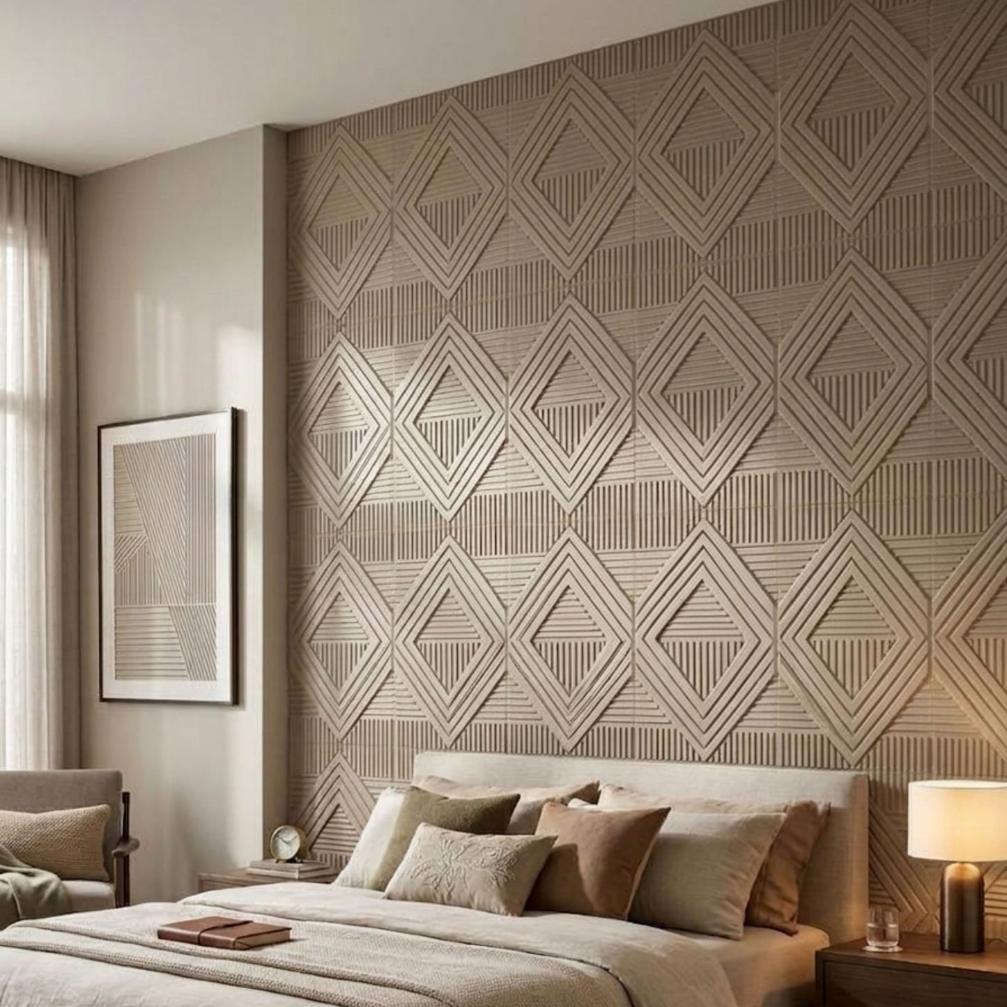 3D Peel and Stick Wall Panels - Soft-Touch Matte Finish, 1.6 ft X 3.4 ft - Alpaca Grey