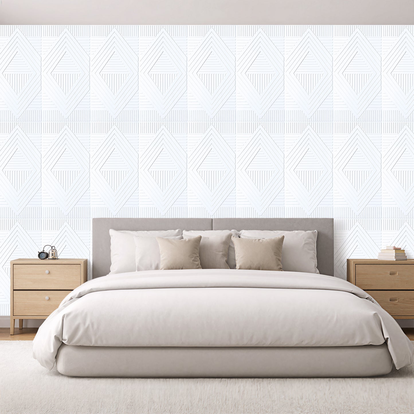 3D Peel and Stick Wall Panels - Soft-Touch Matte Finish, 1.6 ft X 3.4 ft - White