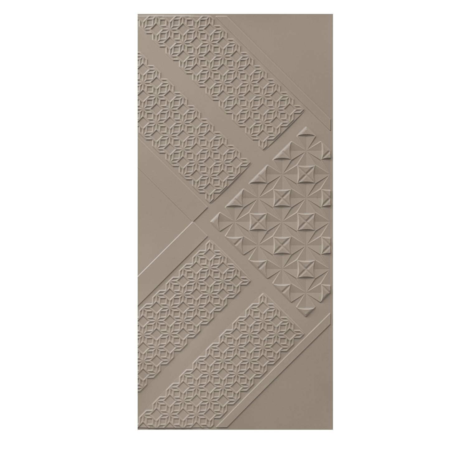 3D Peel and Stick Wall Panels - Soft-Touch Matte Finish, 1.6 ft X 3.4 ft - Alpaca Grey