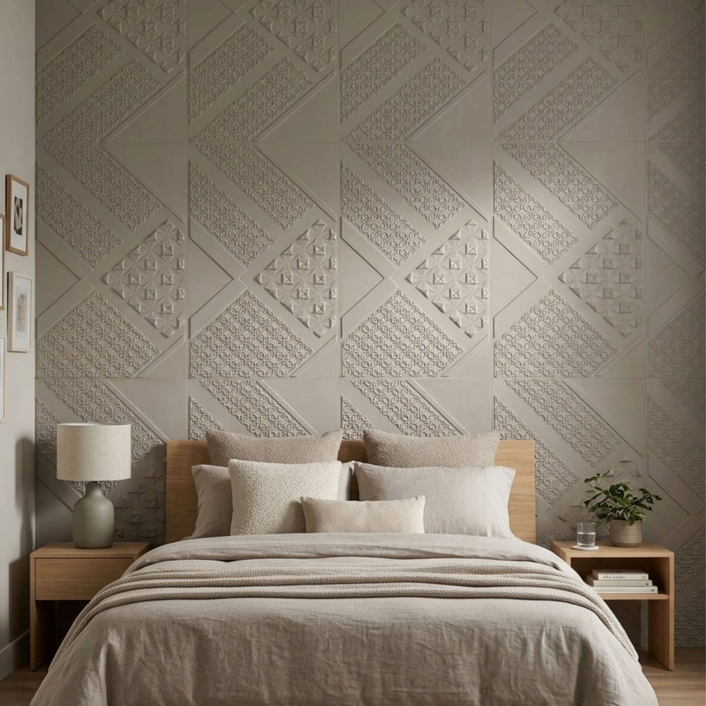 3D Peel and Stick Wall Panels - Soft-Touch Matte Finish, 1.6 ft X 3.4 ft - Alpaca Grey
