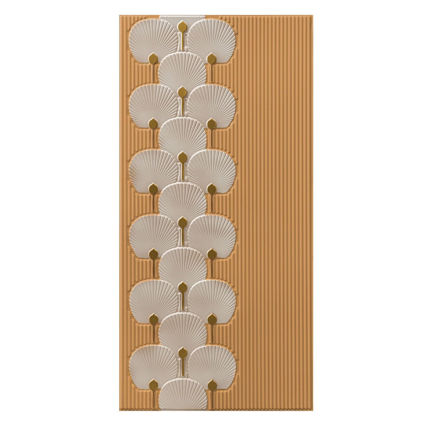 3D Peel and Stick Wall Panels - Soft-Touch Matte Finish, 1.6 ft X 3.4 ft - Almond Sand Silver