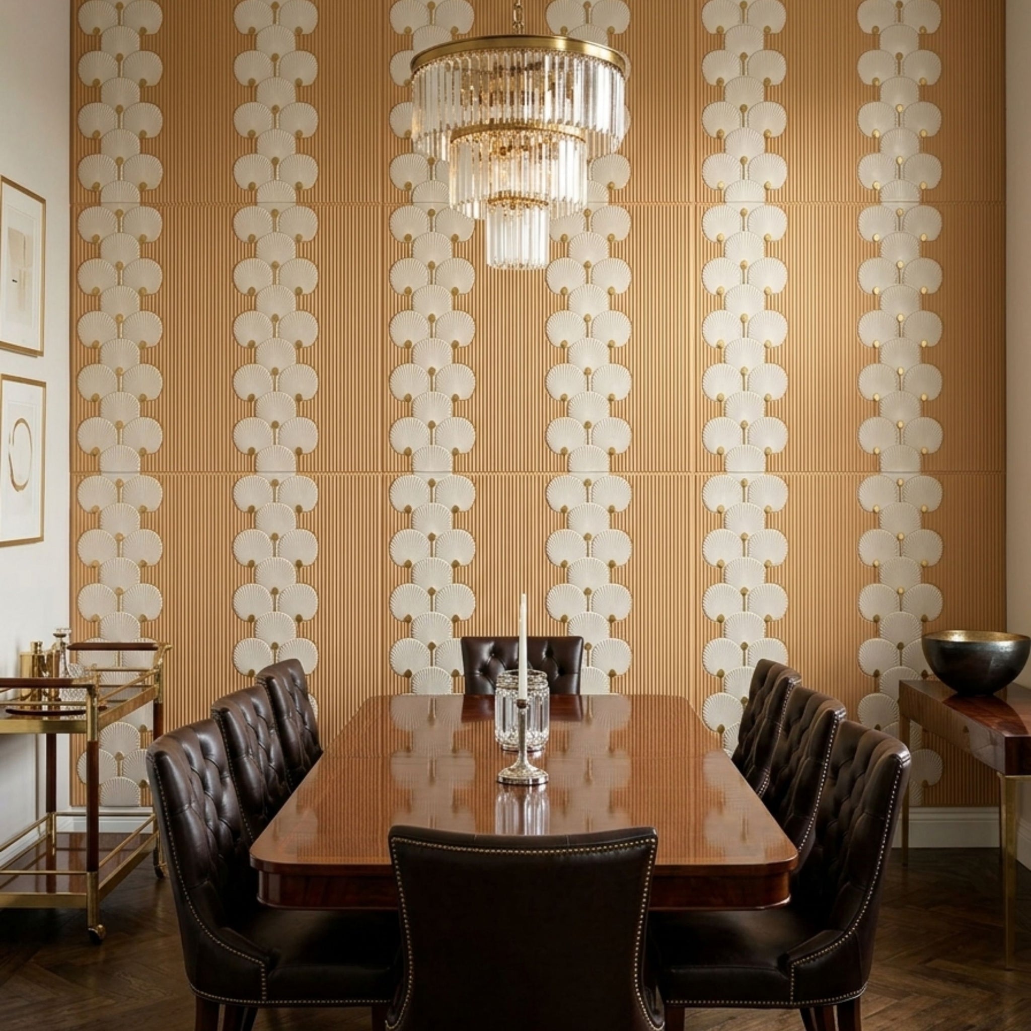 3D Peel and Stick Wall Panels - Soft-Touch Matte Finish, 1.6 ft X 3.4 ft - Almond Sand Silver