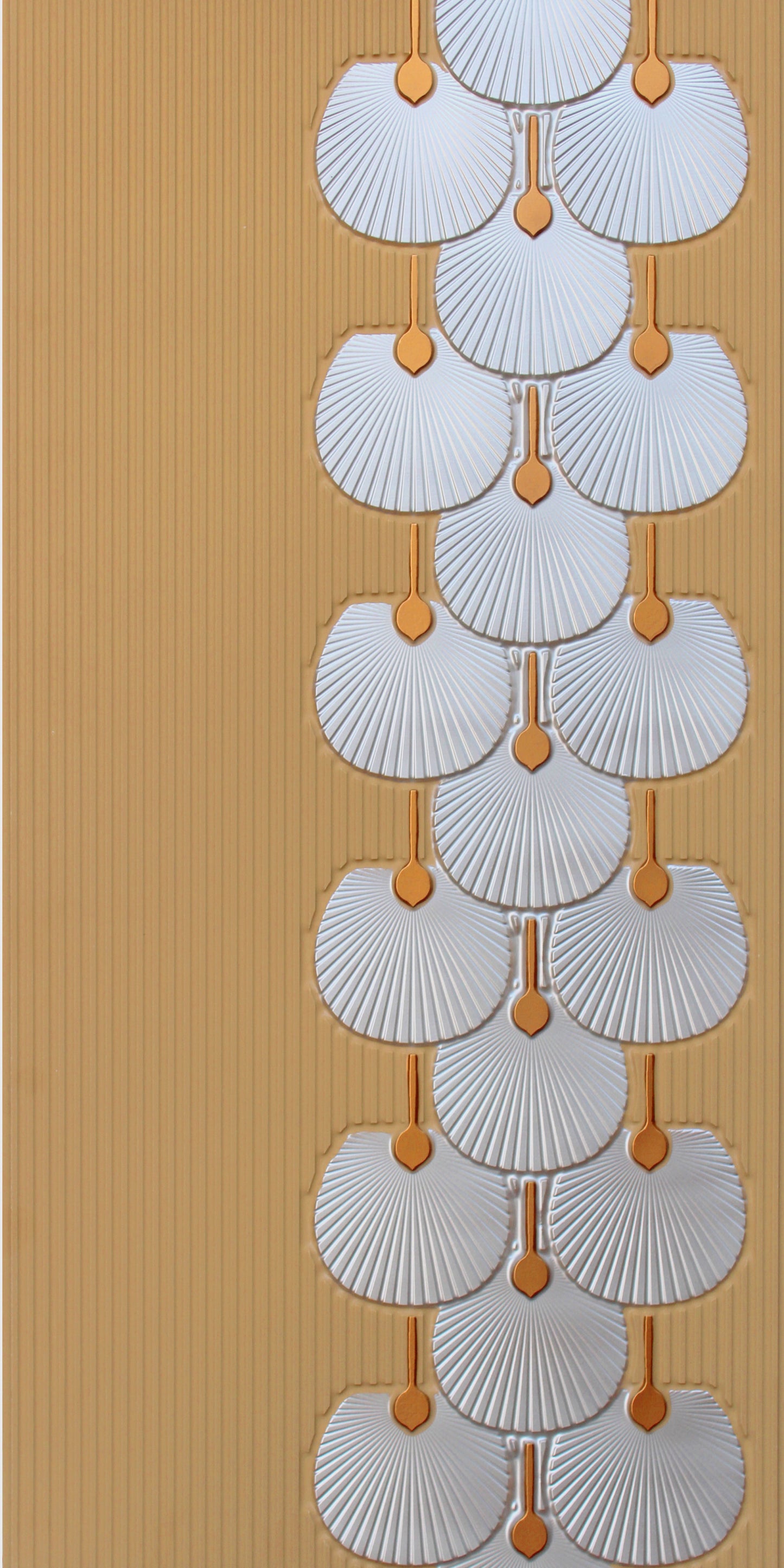3D Peel and Stick Wall Panels - Soft-Touch Matte Finish, 1.6 ft X 3.4 ft - Almond Sand Silver