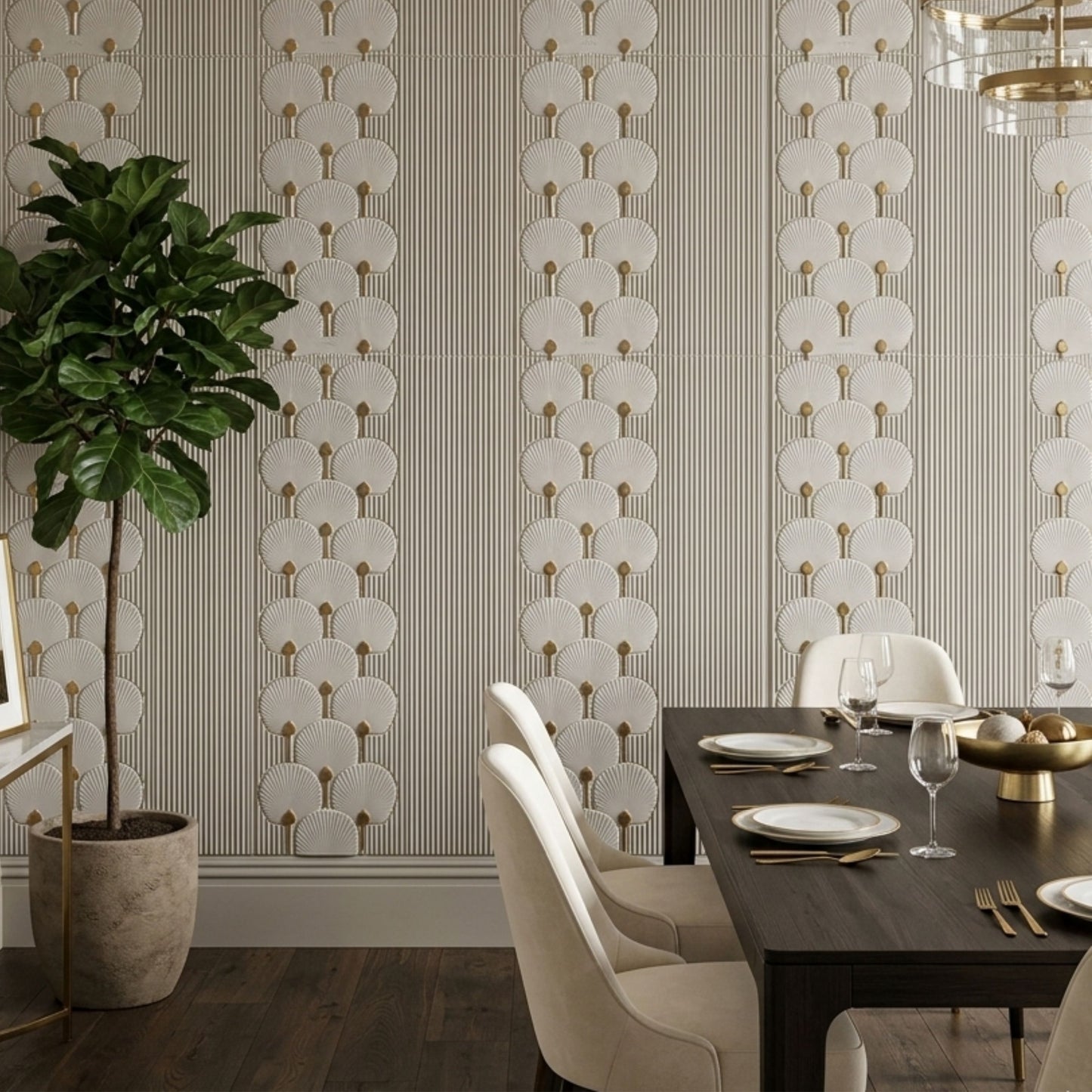 3D Peel and Stick Wall Panels - Soft-Touch Matte Finish, 1.6 ft X 3.4 ft - Royal Silver