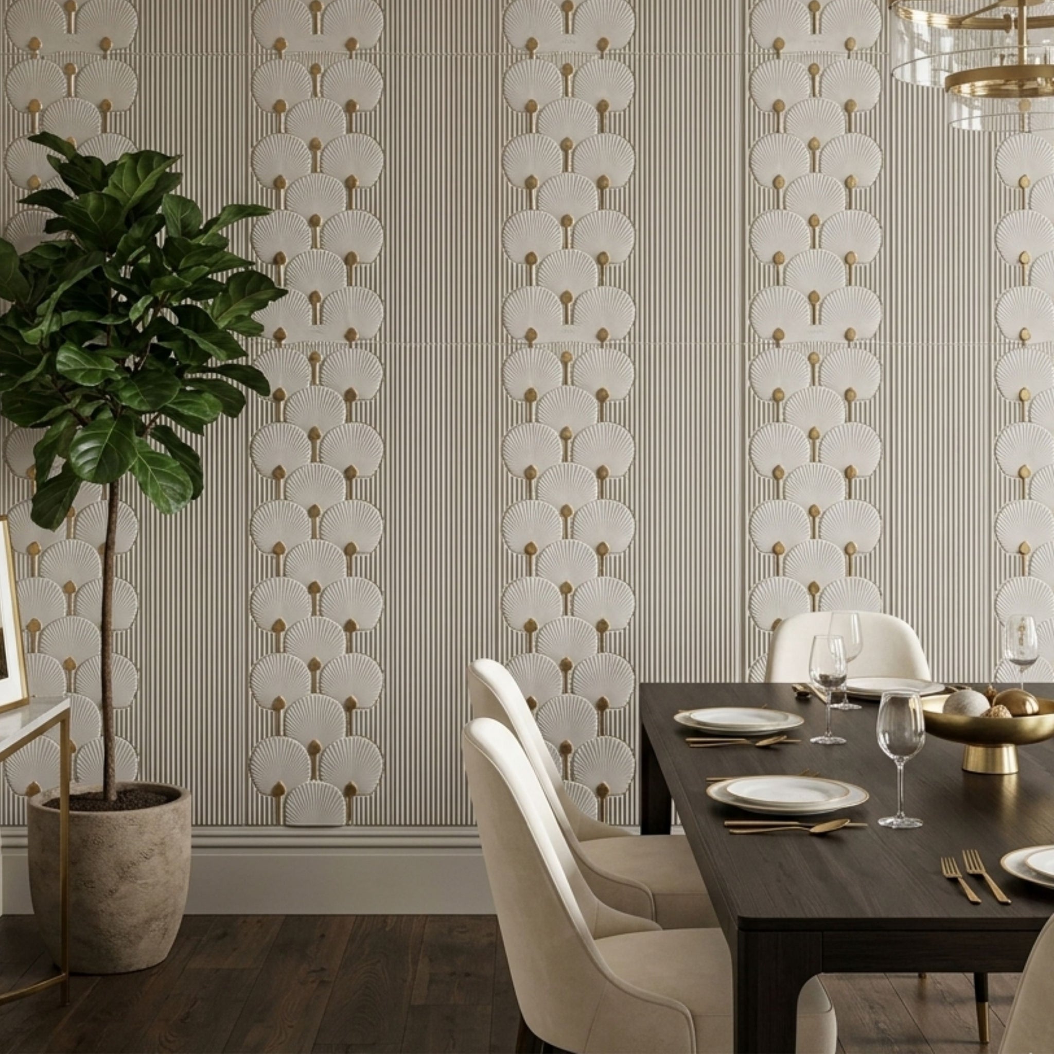 3D Peel and Stick Wall Panels - Soft-Touch Matte Finish, 1.6 ft X 3.4 ft - Royal Silver