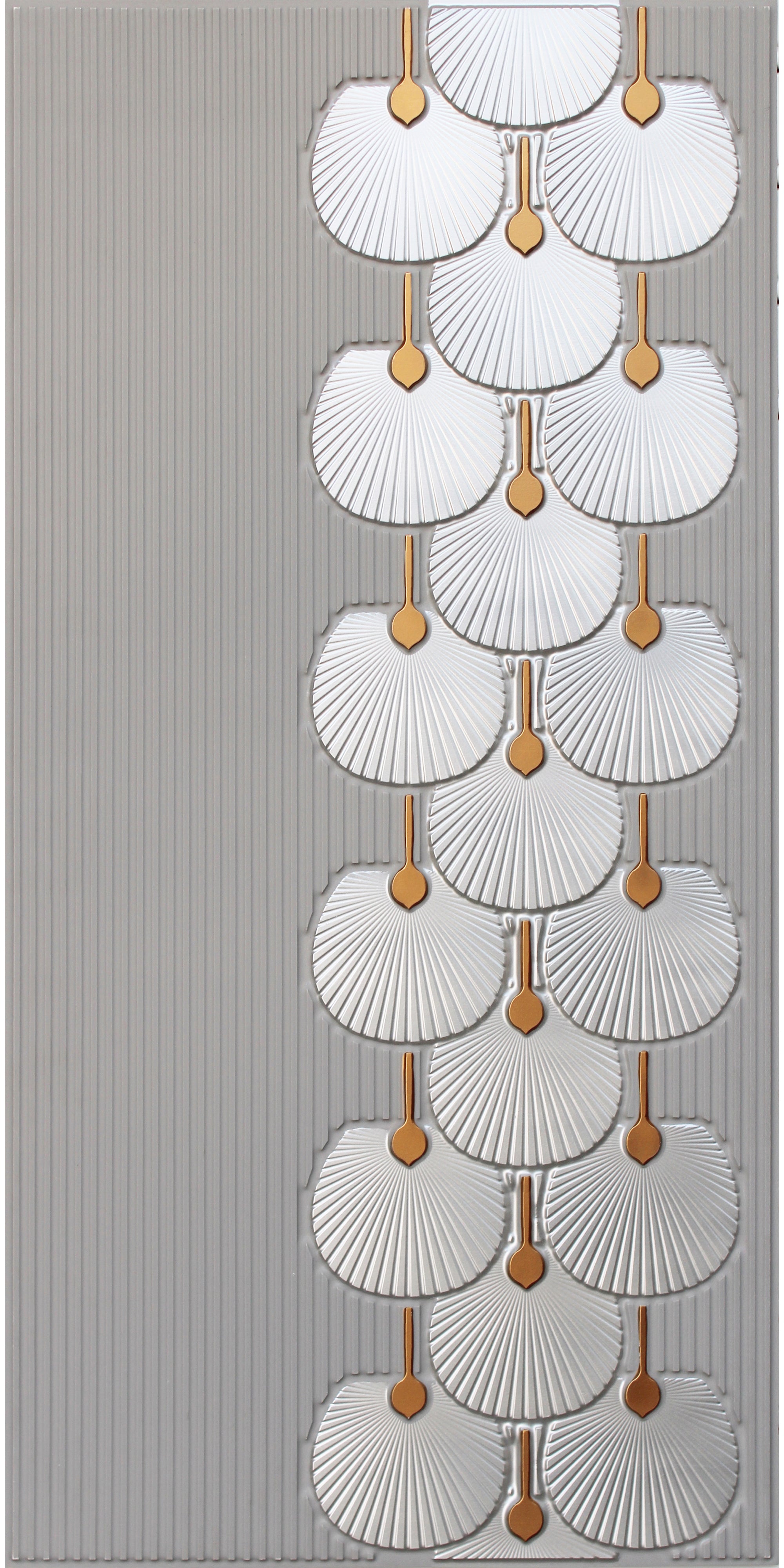 3D Peel and Stick Wall Panels - Soft-Touch Matte Finish, 1.6 ft X 3.4 ft - Royal Silver