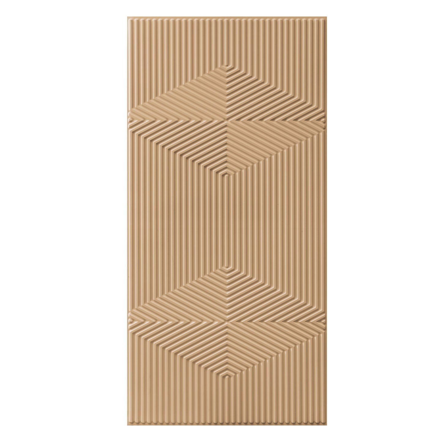 3D Peel and Stick Wall Panels - Soft-Touch Matte Finish, 1.6 ft X 3.4 ft - Moccasin