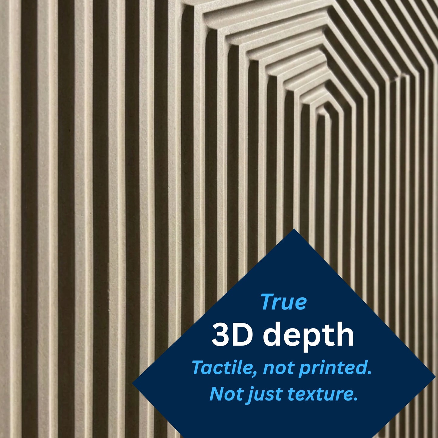3D Peel and Stick Wall Panels - Soft-Touch Matte Finish, 1.6 ft X 3.4 ft - Alpaca Grey