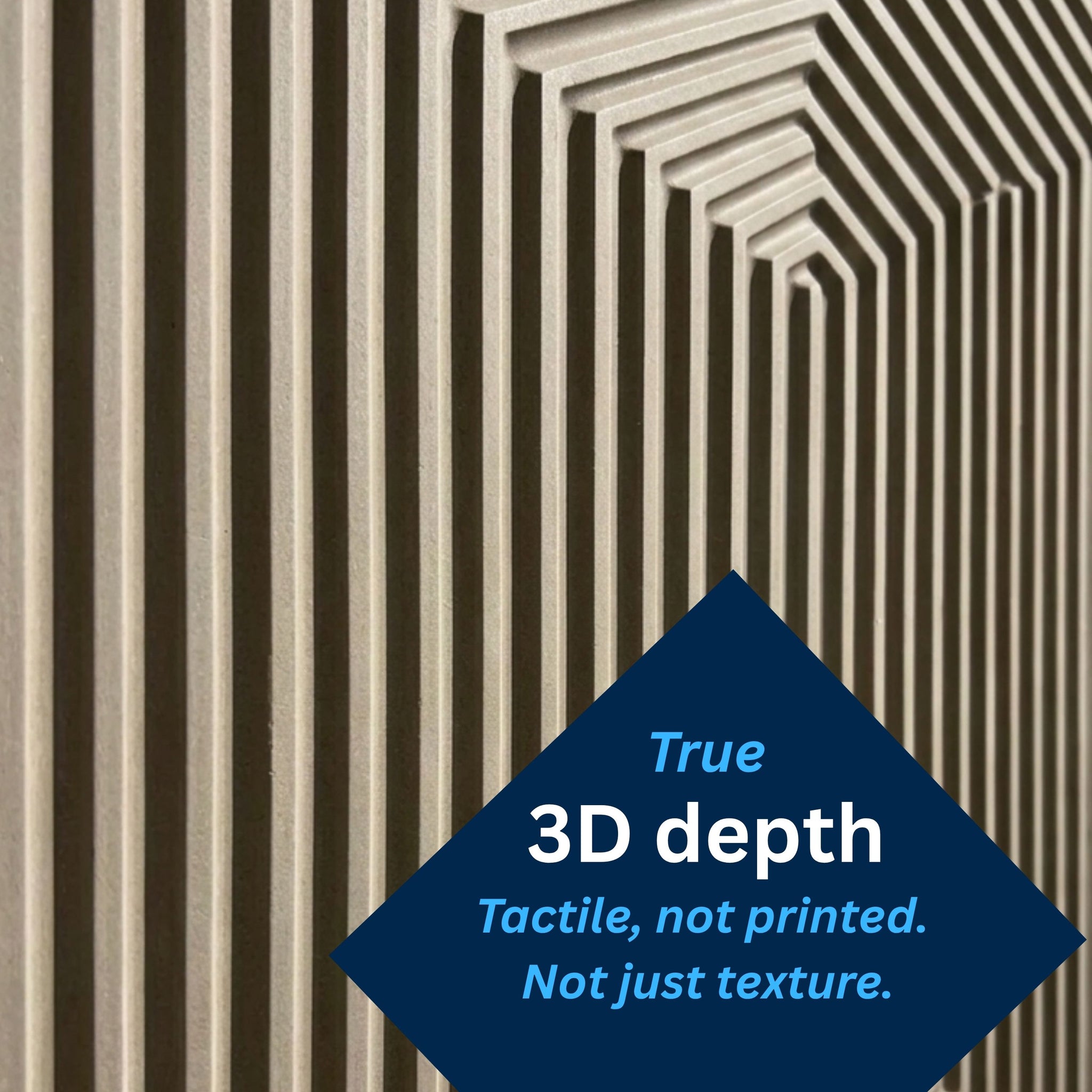 3D Peel and Stick Wall Panels - Soft-Touch Matte Finish, 1.6 ft X 3.4 ft - Alpaca Grey