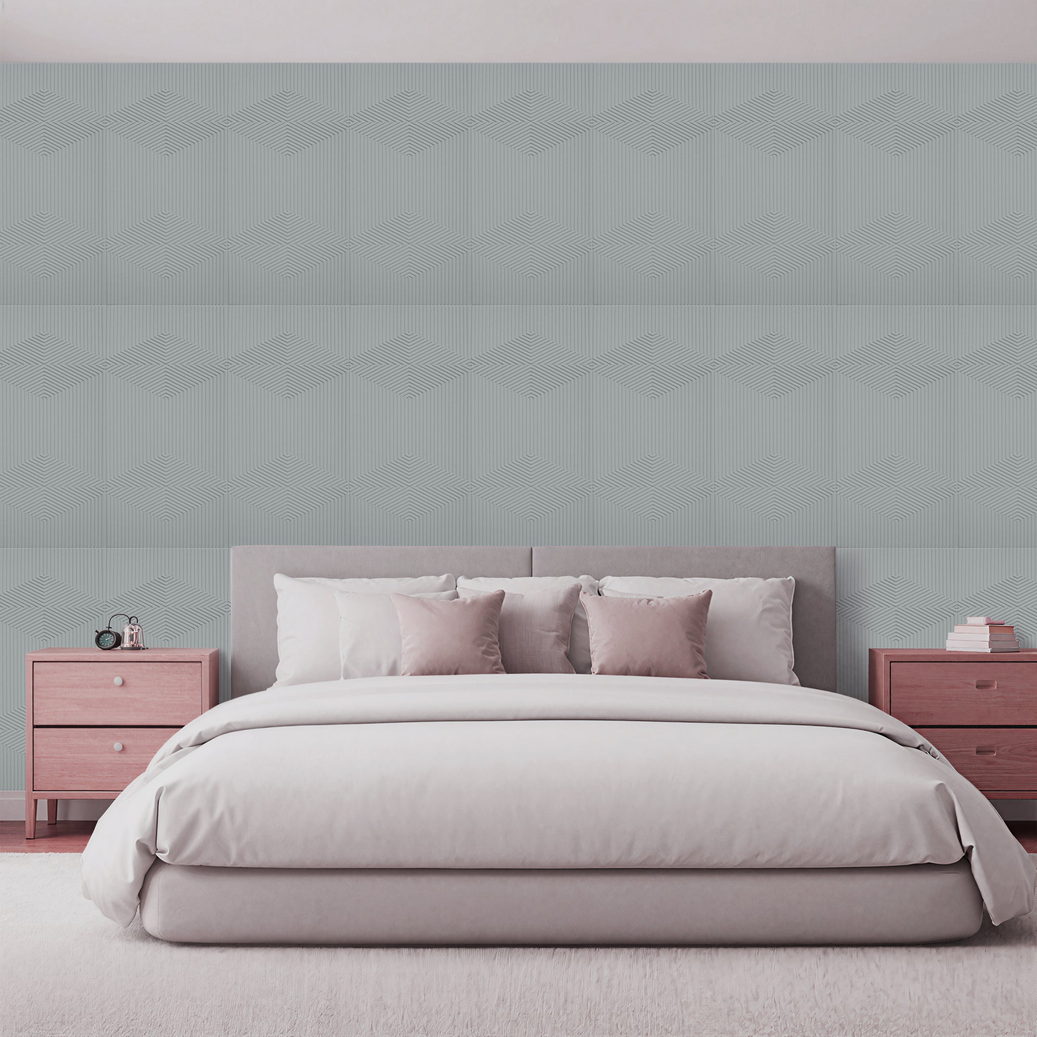 3D Peel and Stick Wall Panels - Soft-Touch Matte Finish, 1.6 ft X 3.4 ft - Alpaca Grey