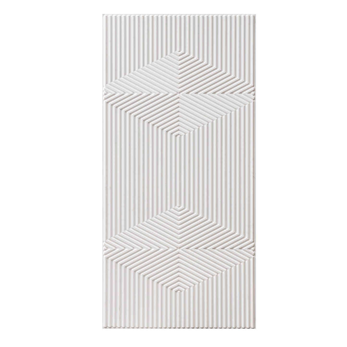 3D Peel and Stick Wall Panels - Soft-Touch Matte Finish, 1.6 ft X 3.4 ft - White