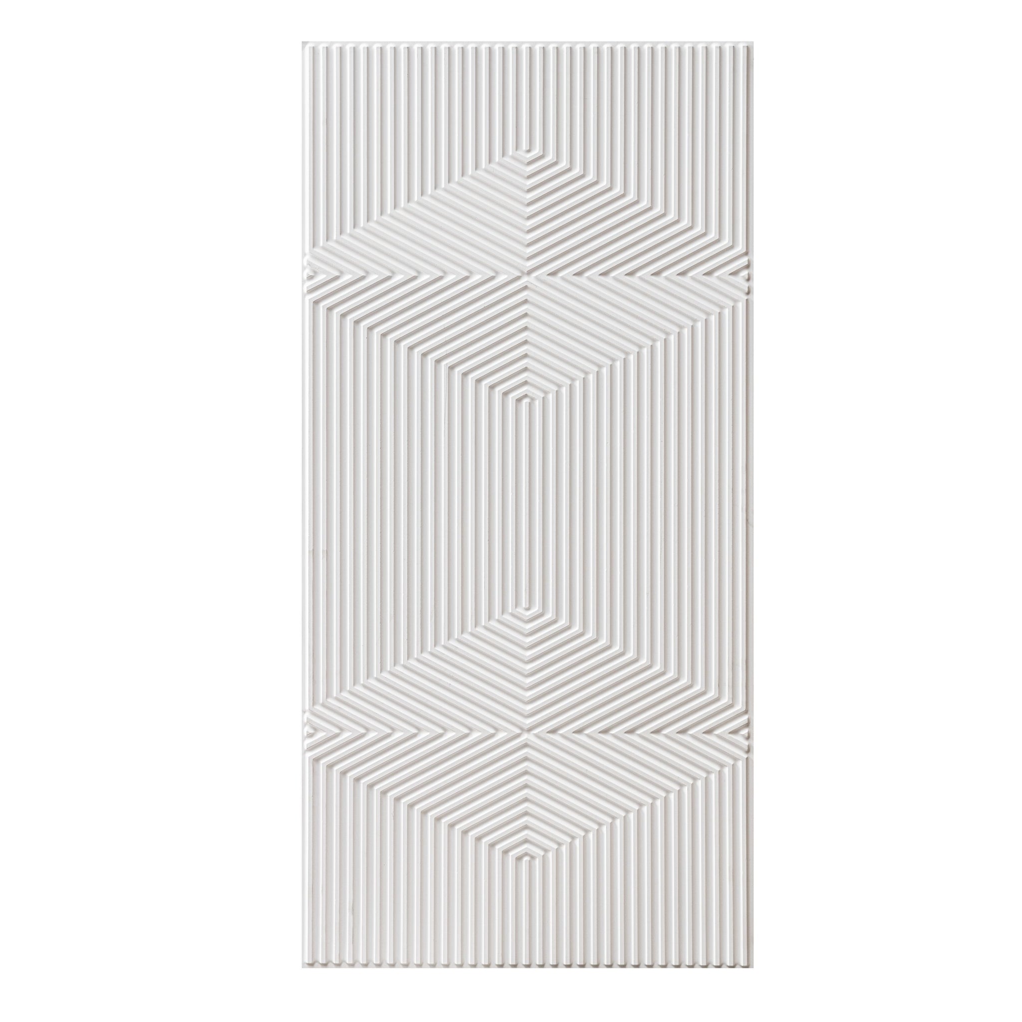 3D Peel and Stick Wall Panels - Soft-Touch Matte Finish, 1.6 ft X 3.4 ft - White