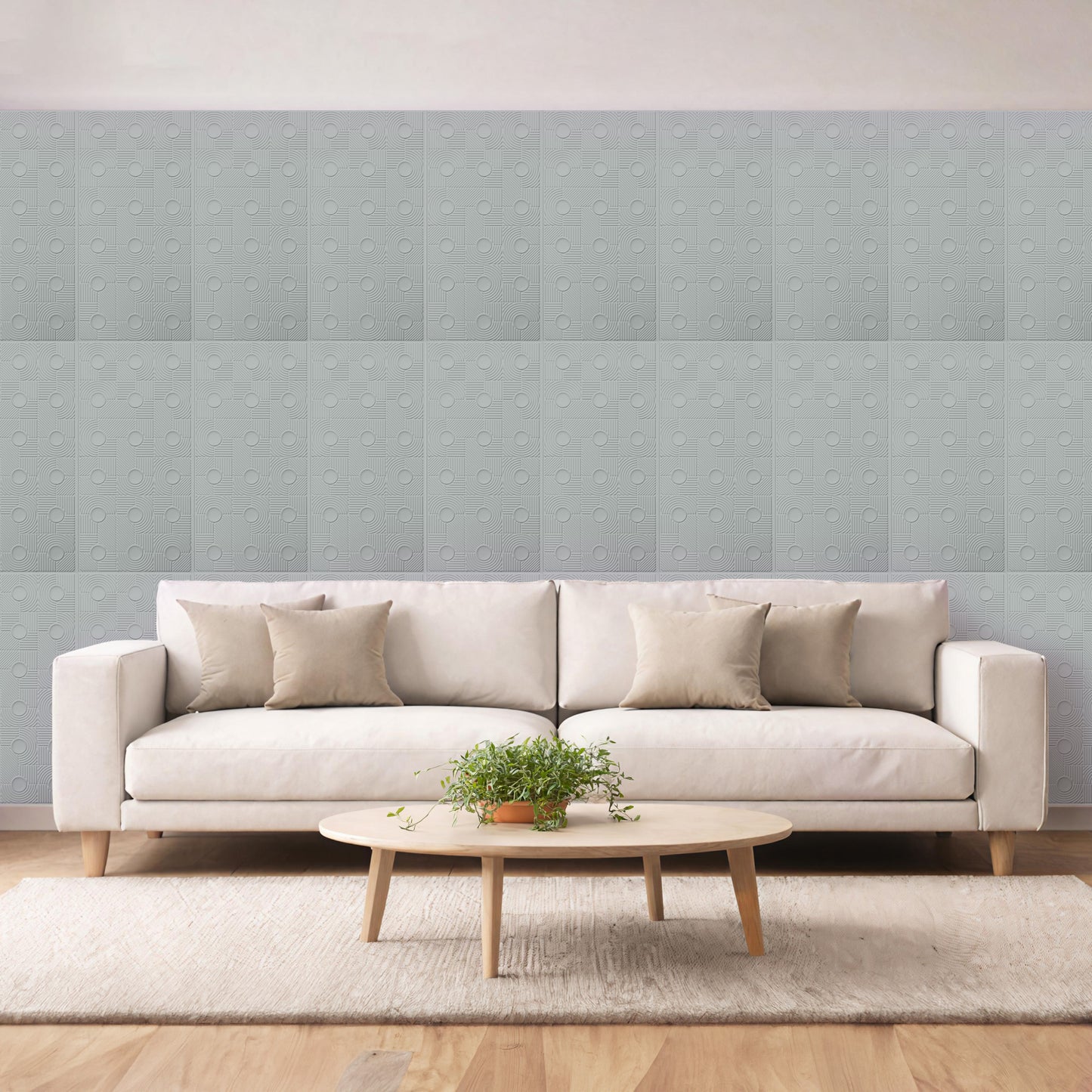 3D Peel and Stick Wall Panels - Soft-Touch Matte Finish, 1.6 ft X 3.4 ft - Alpaca Grey