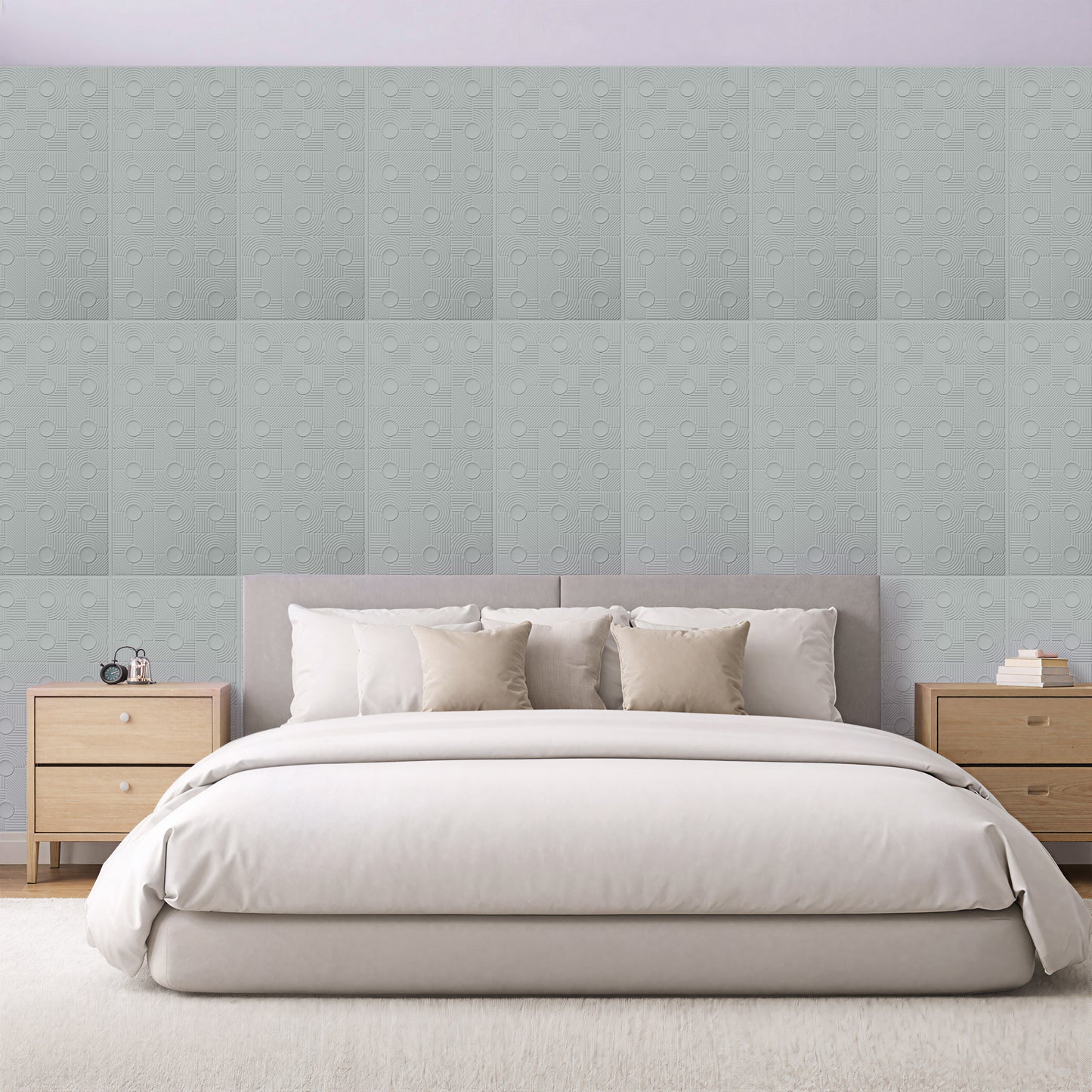 3D Peel and Stick Wall Panels - Soft-Touch Matte Finish, 1.6 ft X 3.4 ft - Alpaca Grey