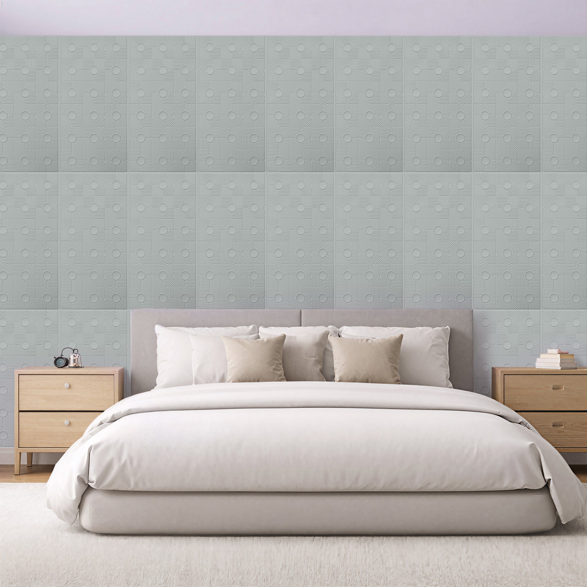 3D Peel and Stick Wall Panels - Soft-Touch Matte Finish, 1.6 ft X 3.4 ft - Alpaca Grey