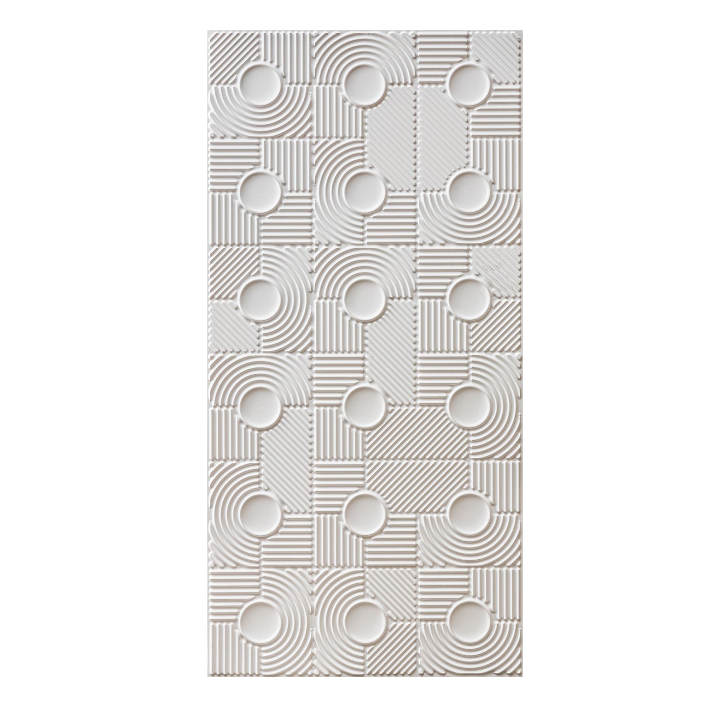 3D Peel and Stick Wall Panels - Soft-Touch Matte Finish, 1.6 ft X 3.4 ft - White