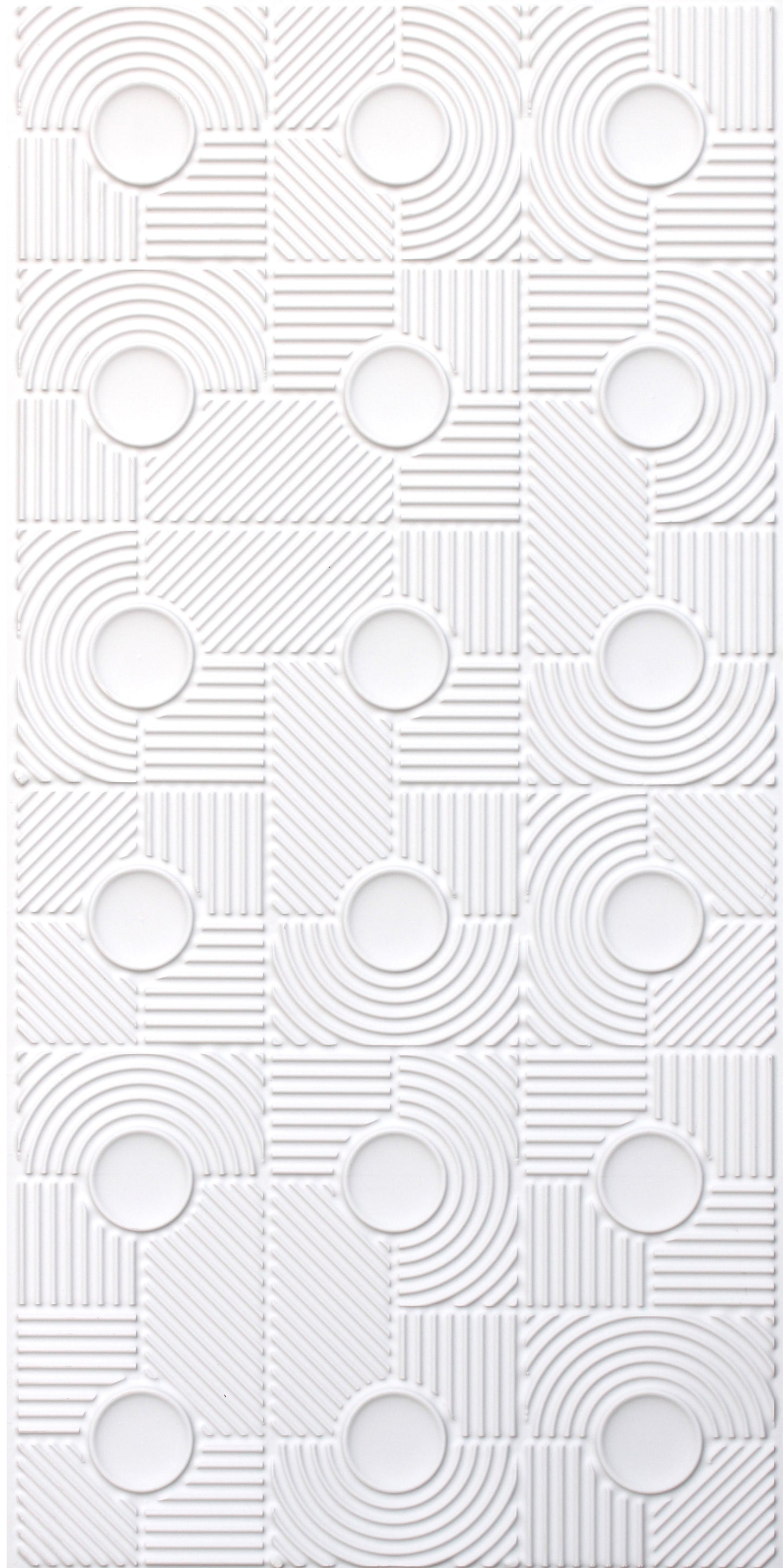 3D Peel and Stick Wall Panels - Soft-Touch Matte Finish, 1.6 ft X 3.4 ft - White