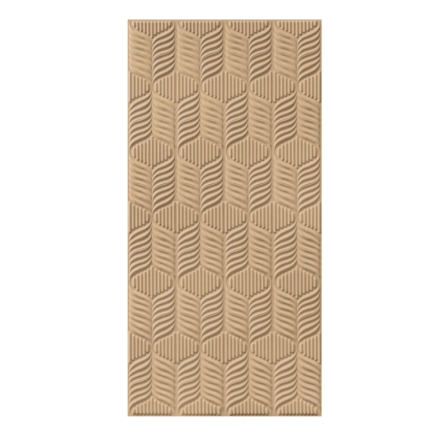3D Peel and Stick Wall Panels - Soft-Touch Matte Finish, 1.6 ft X 3.4 ft - Moccasin