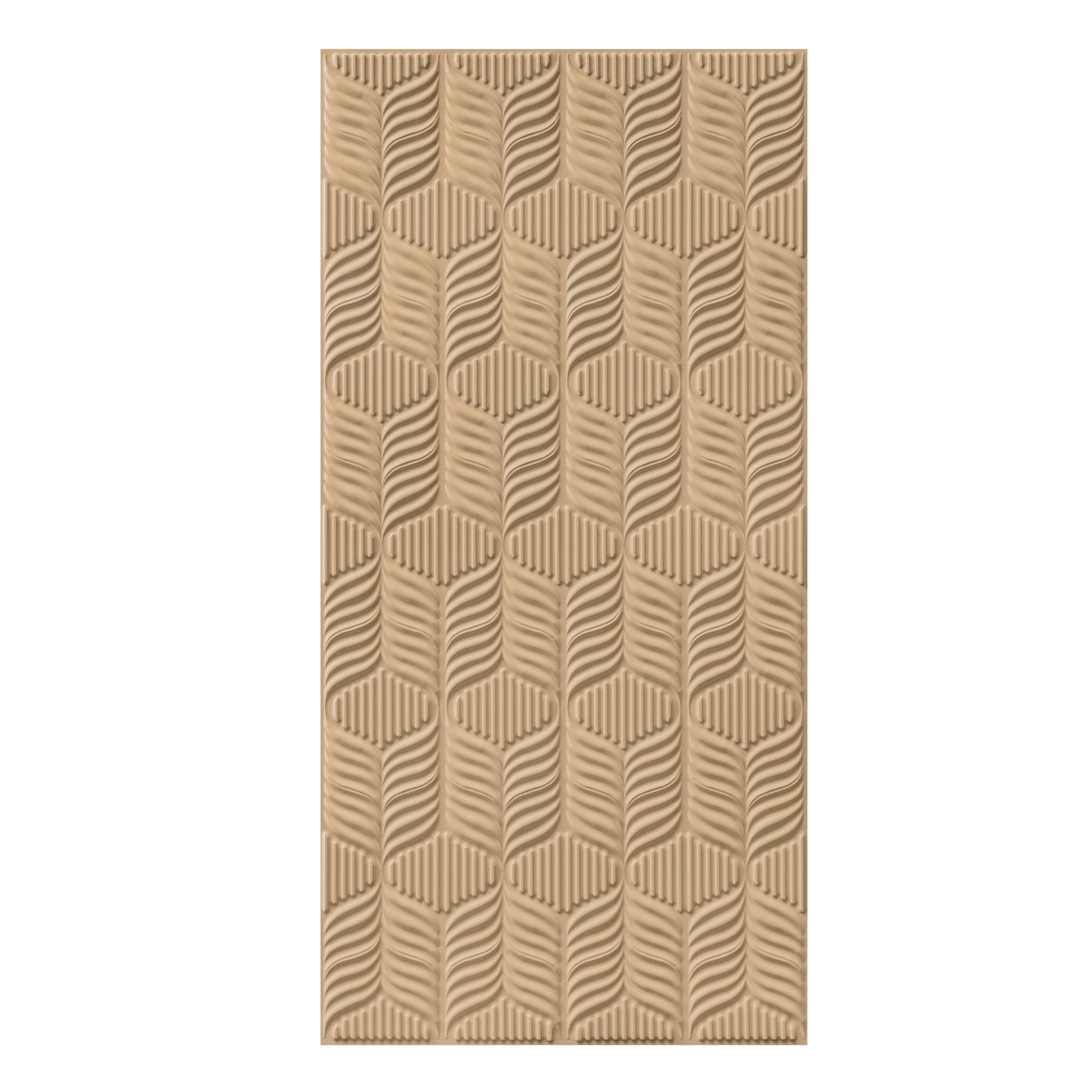 3D Peel and Stick Wall Panels - Soft-Touch Matte Finish, 1.6 ft X 3.4 ft - Moccasin