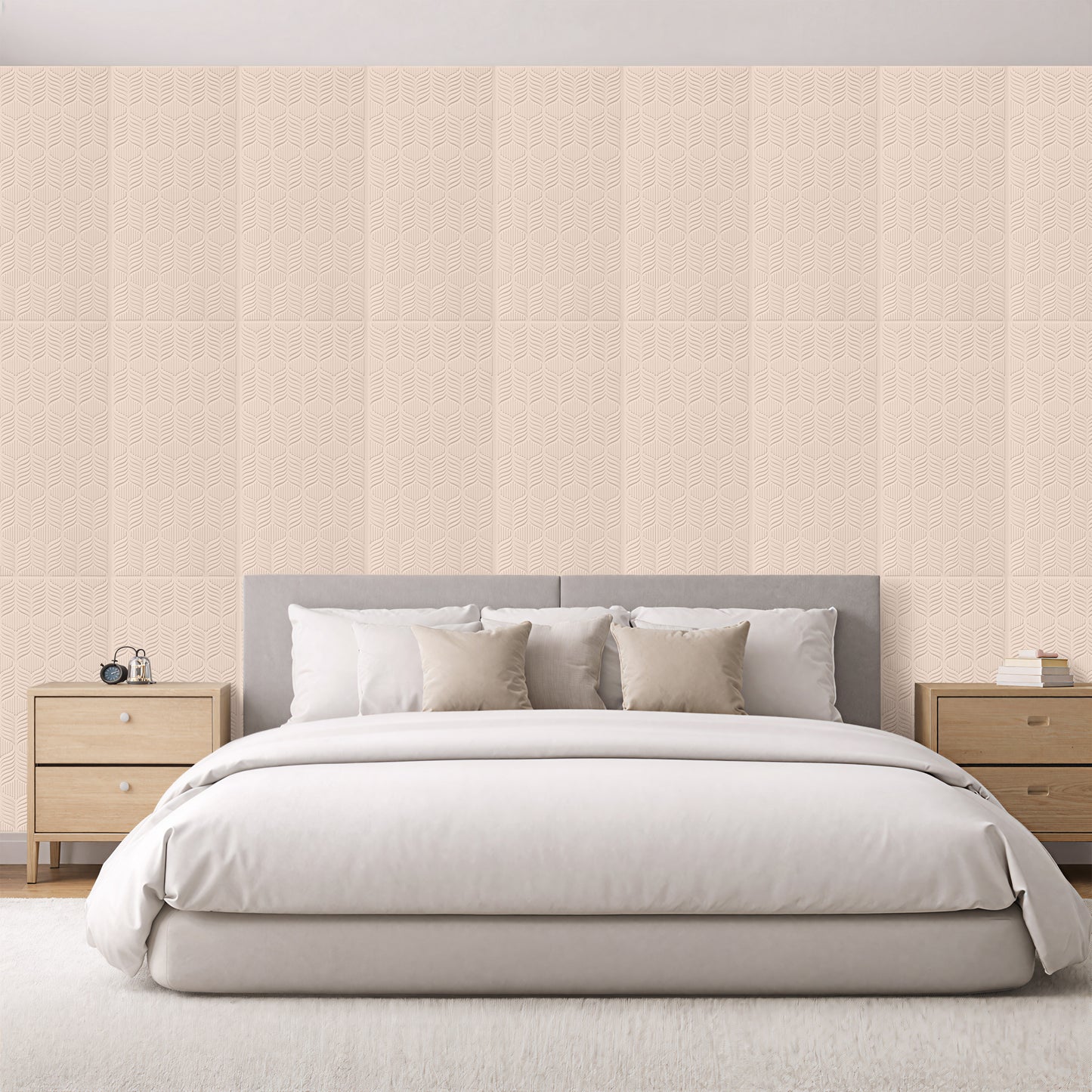 3D Peel and Stick Wall Panels - Soft-Touch Matte Finish, 1.6 ft X 3.4 ft - Moccasin