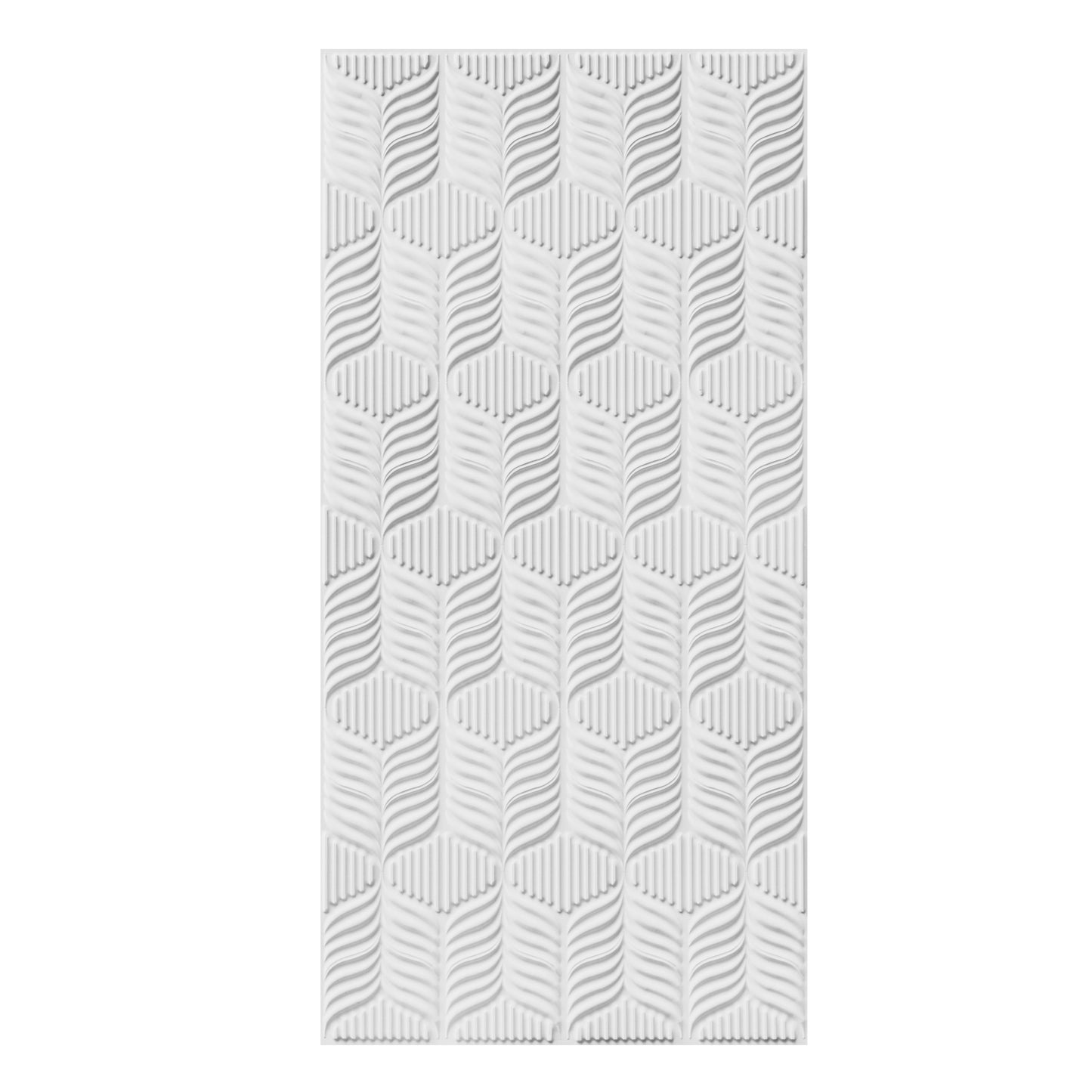 3D Peel and Stick Wall Panels - Soft-Touch Matte Finish, 1.6 ft X 3.4 ft - White