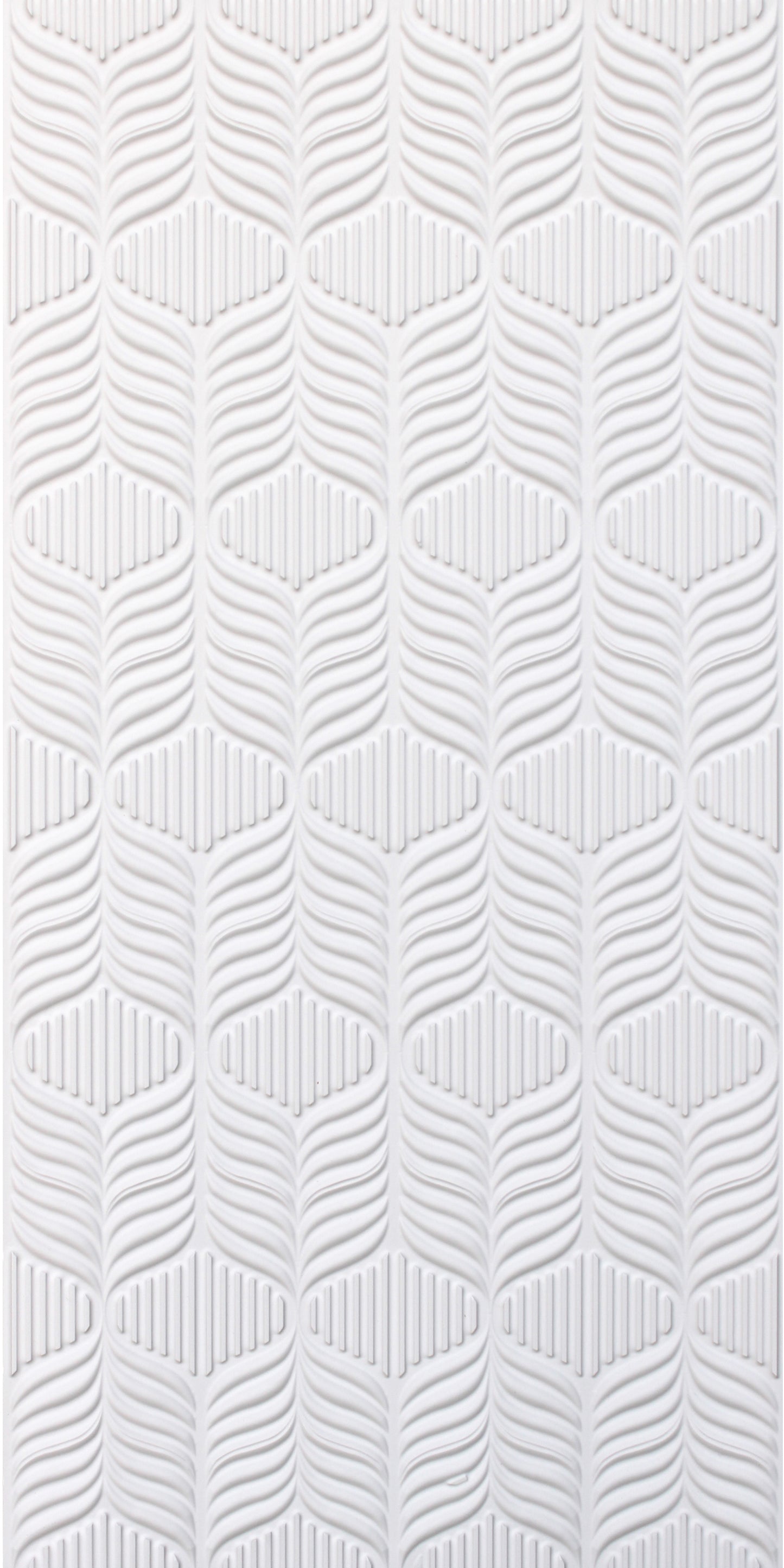 3D Peel and Stick Wall Panels - Soft-Touch Matte Finish, 1.6 ft X 3.4 ft - White