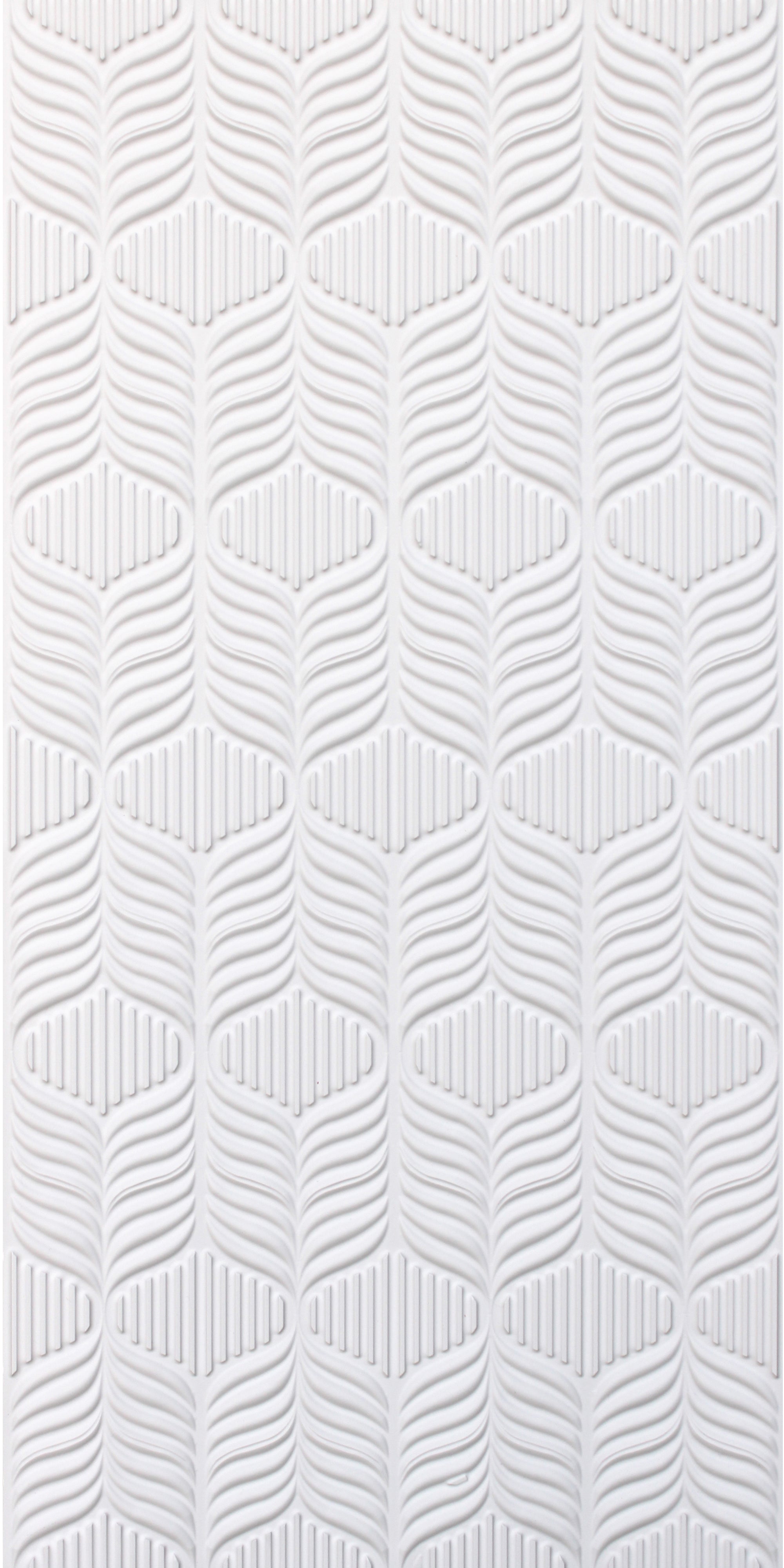 3D Peel and Stick Wall Panels - Soft-Touch Matte Finish, 1.6 ft X 3.4 ft - White