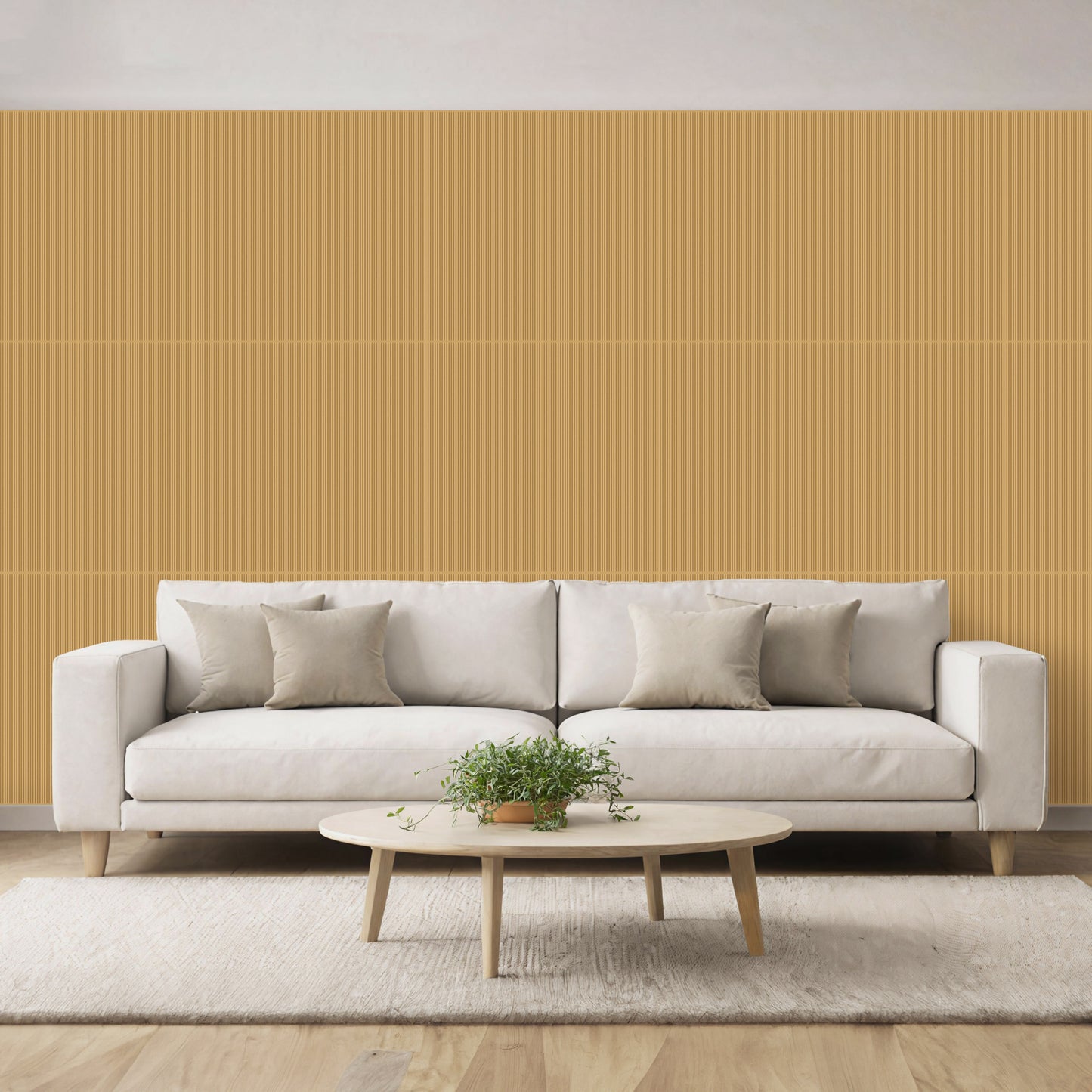 3D Peel and Stick Wall Panels - Soft-Touch Matte Finish, 1.6 ft X 3.4 ft - Almond Sand