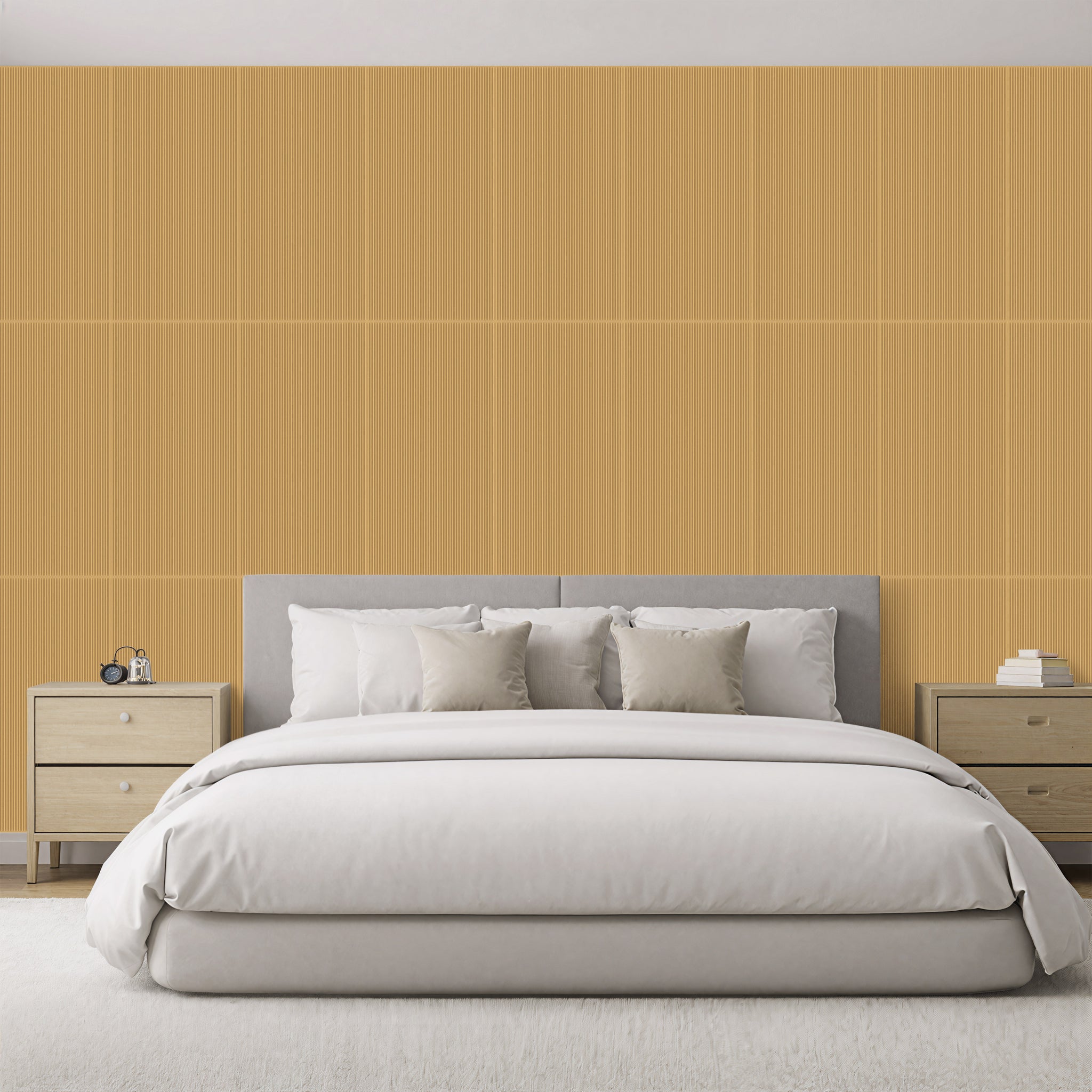 3D Peel and Stick Wall Panels - Soft-Touch Matte Finish, 1.6 ft X 3.4 ft - Almond Sand