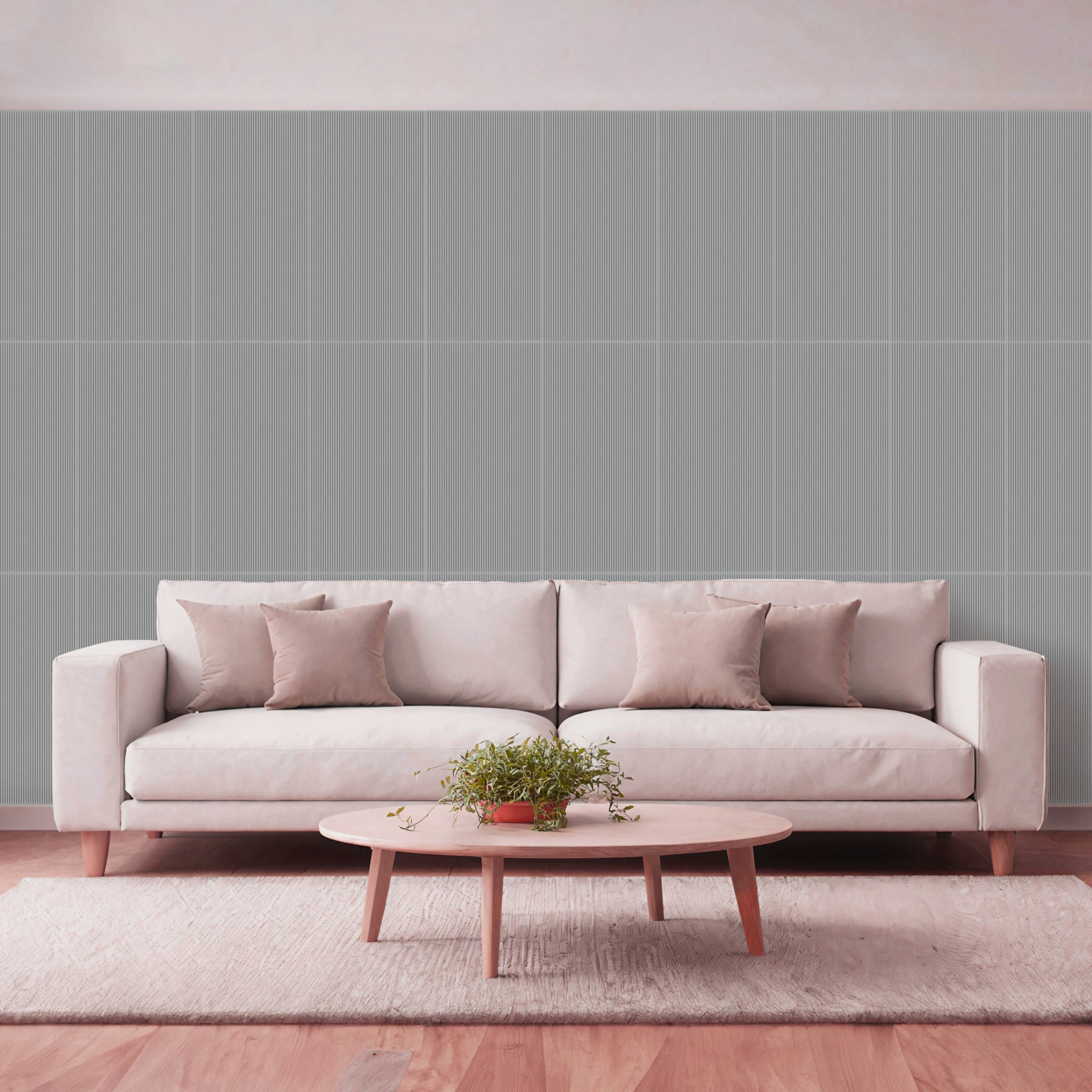 3D Peel and Stick Wall Panels - Soft-Touch Matte Finish, 1.6 ft X 3.4 ft - Alpaca Grey