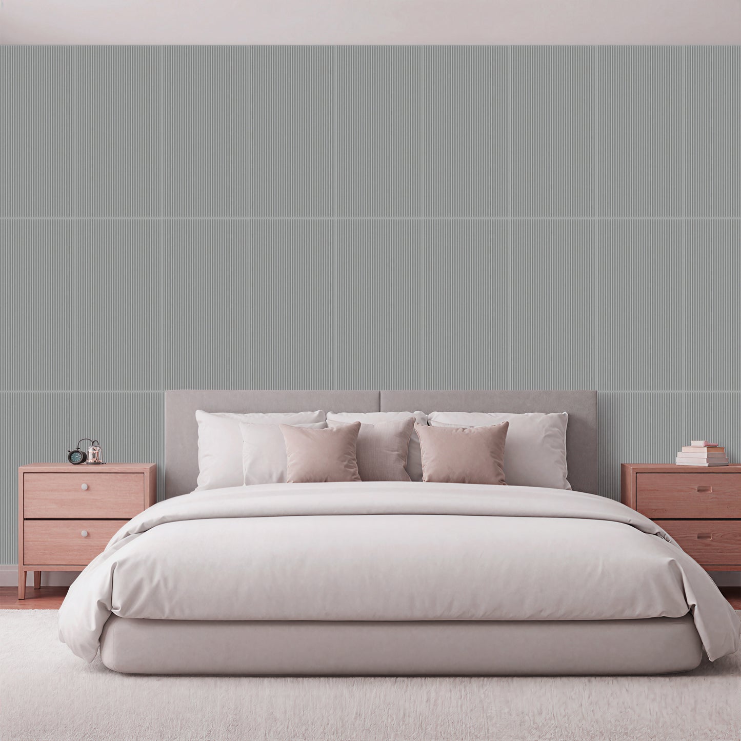 3D Peel and Stick Wall Panels - Soft-Touch Matte Finish, 1.6 ft X 3.4 ft - Alpaca Grey
